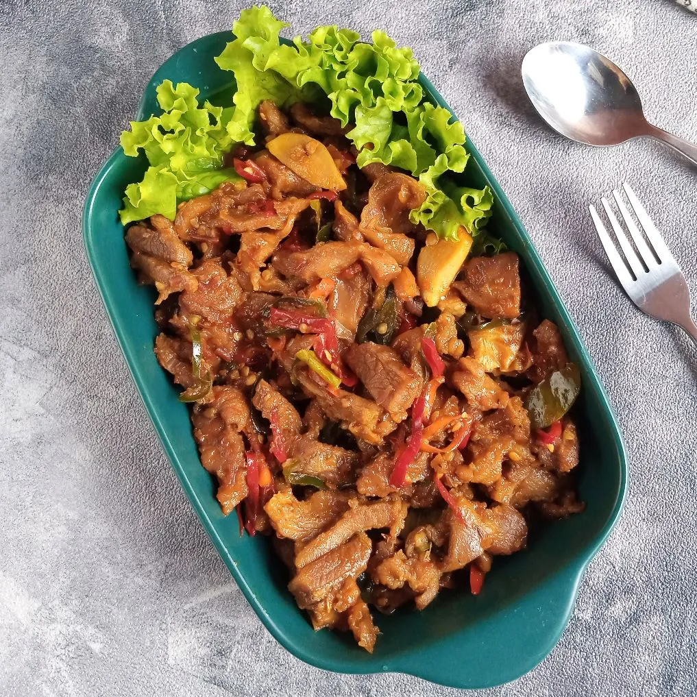Step 5 Krengsengan daging