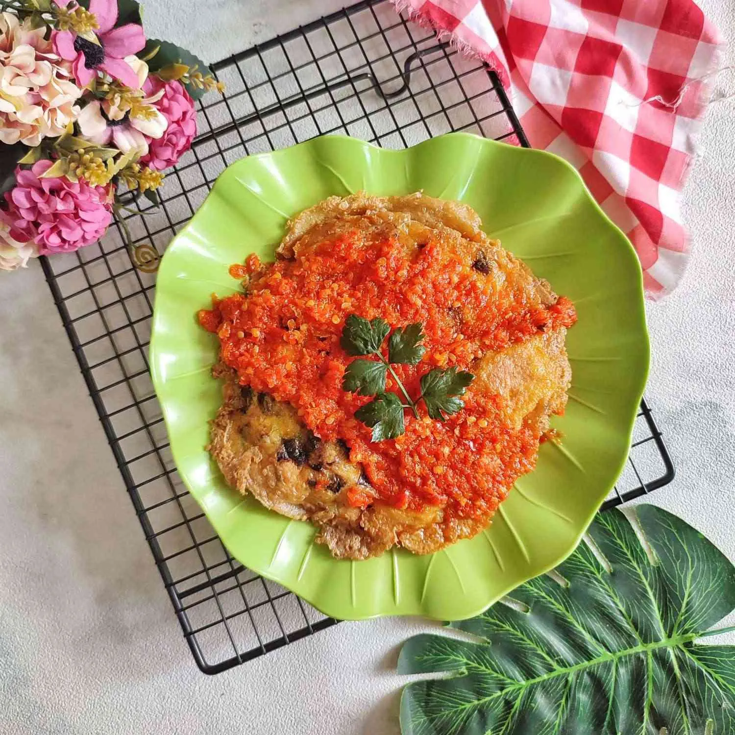 Telur Dadar Tahu Balado