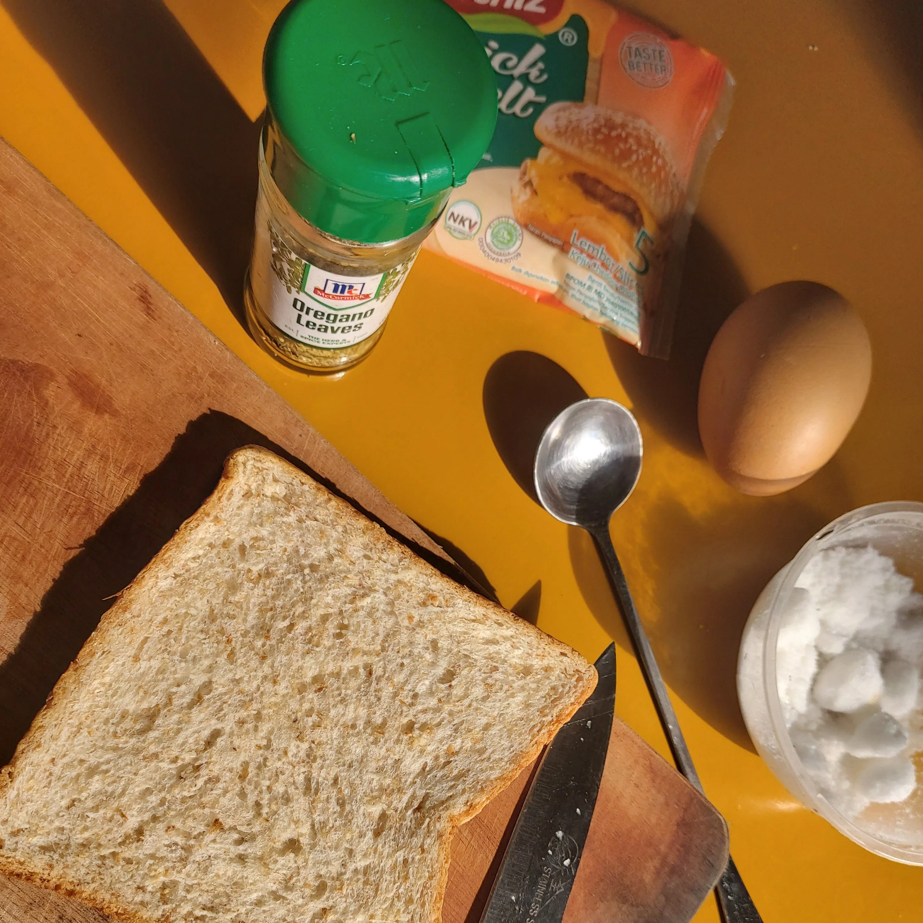 Step 1 Cheese Egg Toast
