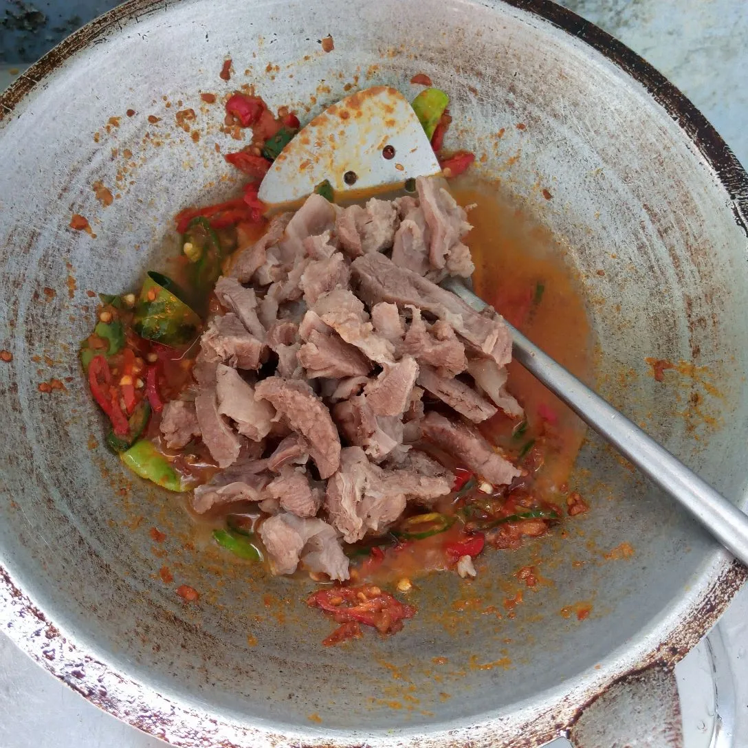 Step 3 Krengsengan daging