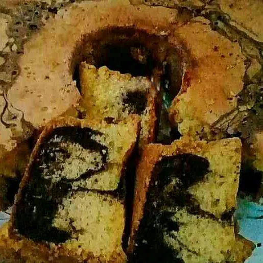Marmer Cake Jadul