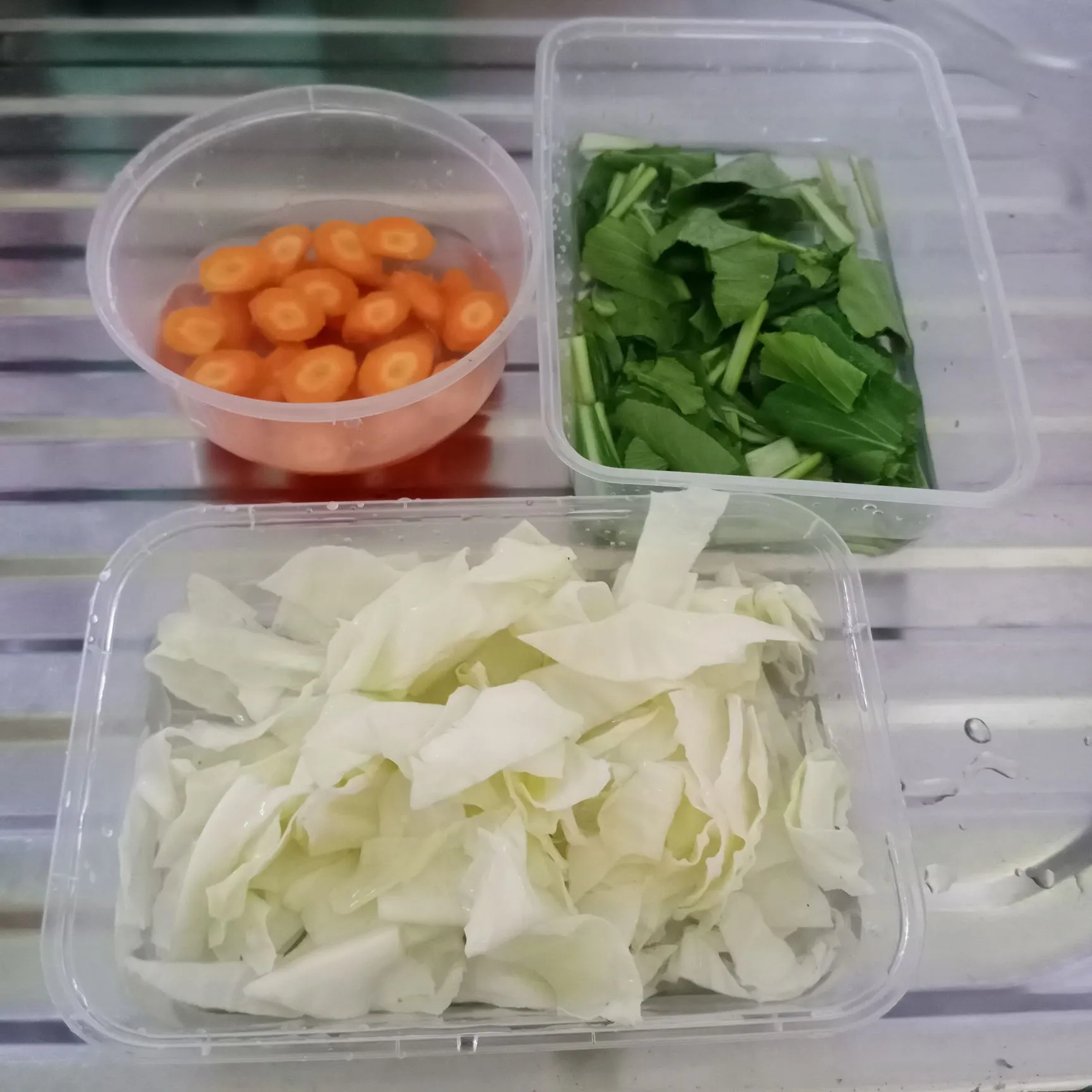 Step 1 Tumis Wortel Kol Sawi Hijau