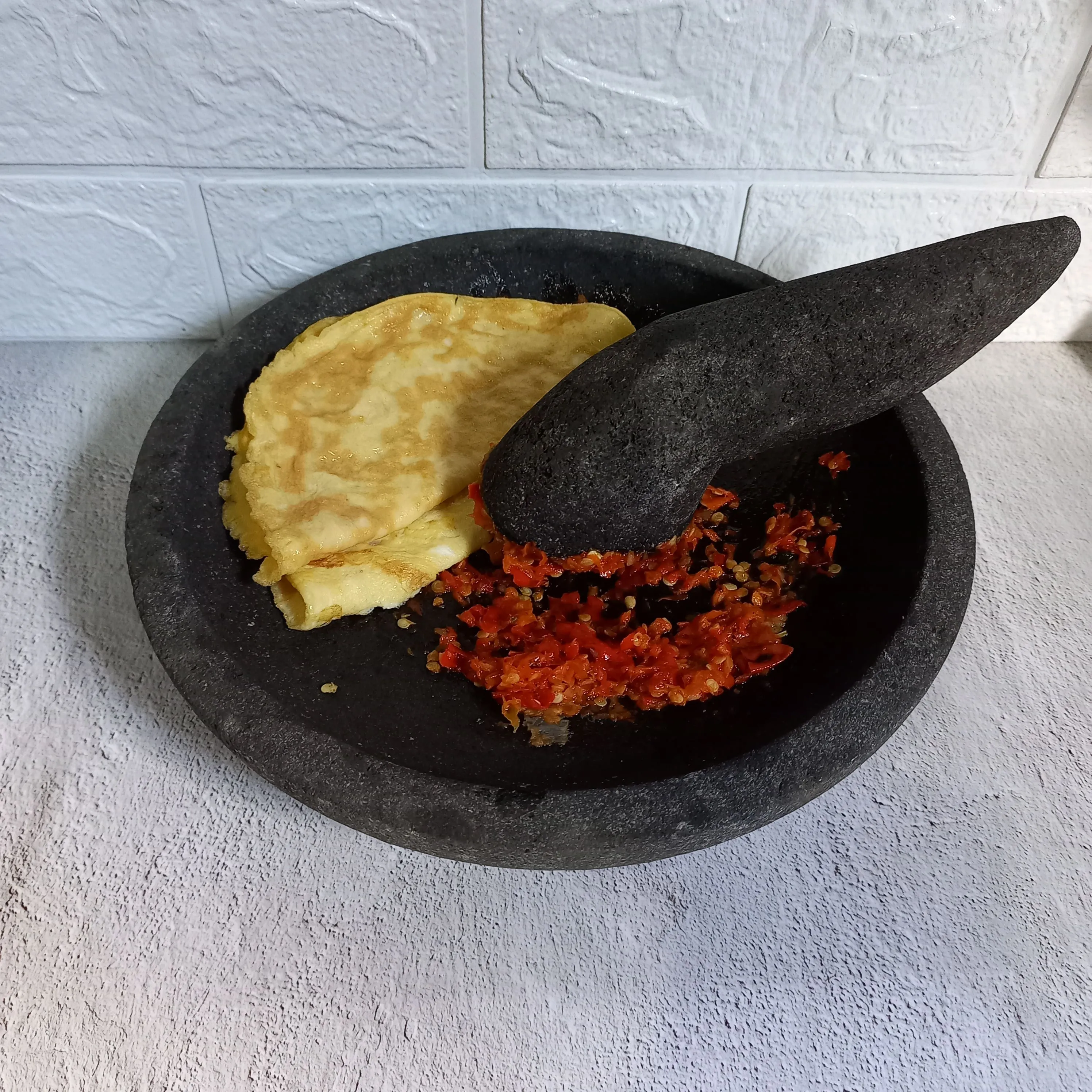 Step 5 Nasi Telur Geprek