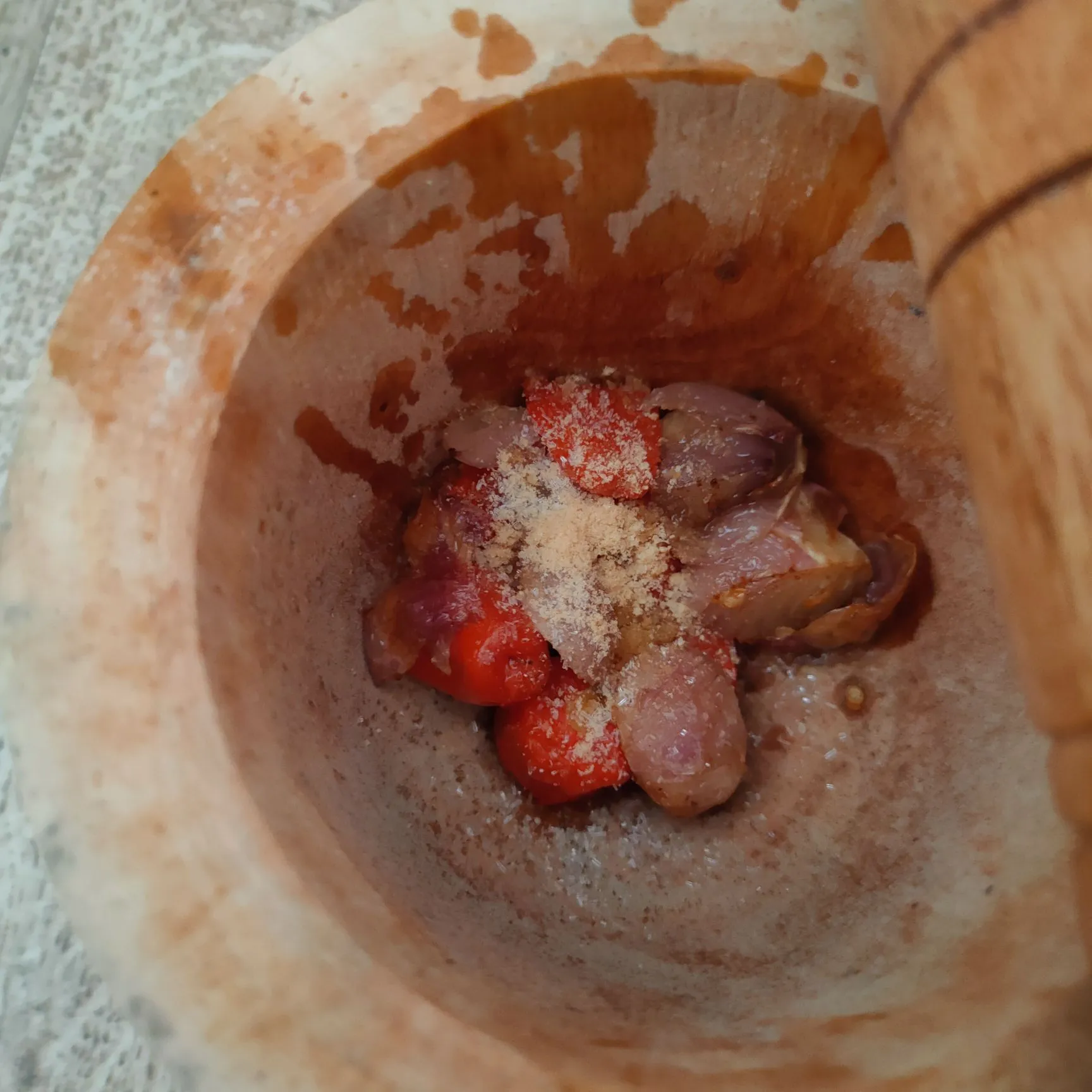 Step 3 Ayam Tumbuk