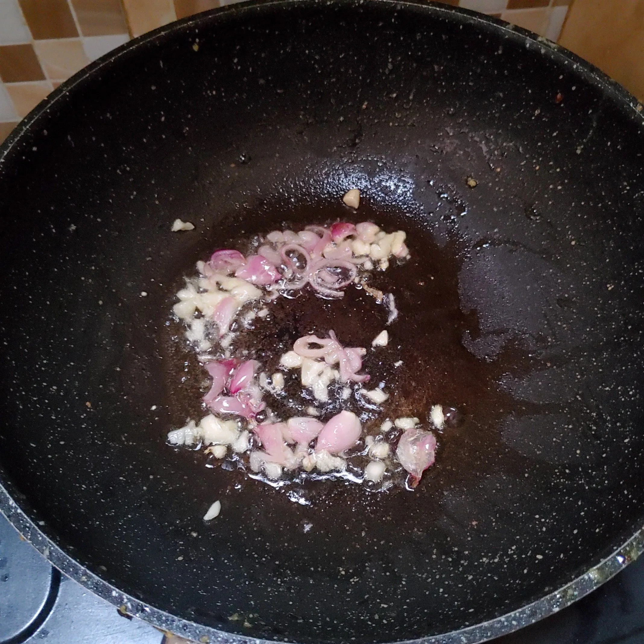 Step 1 Nasi Goreng Bakso Telur