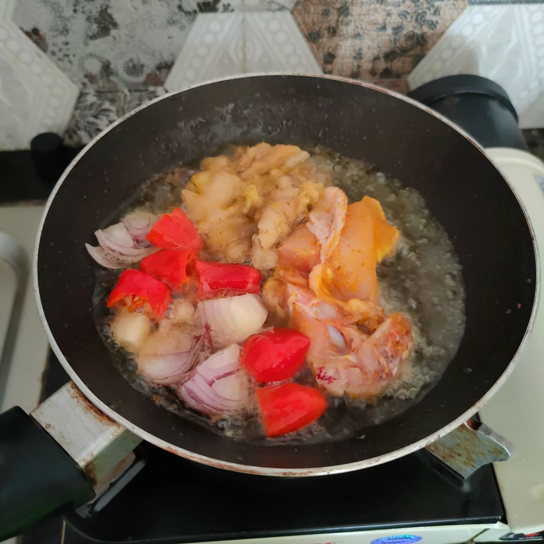Step 2 Ayam Tumbuk