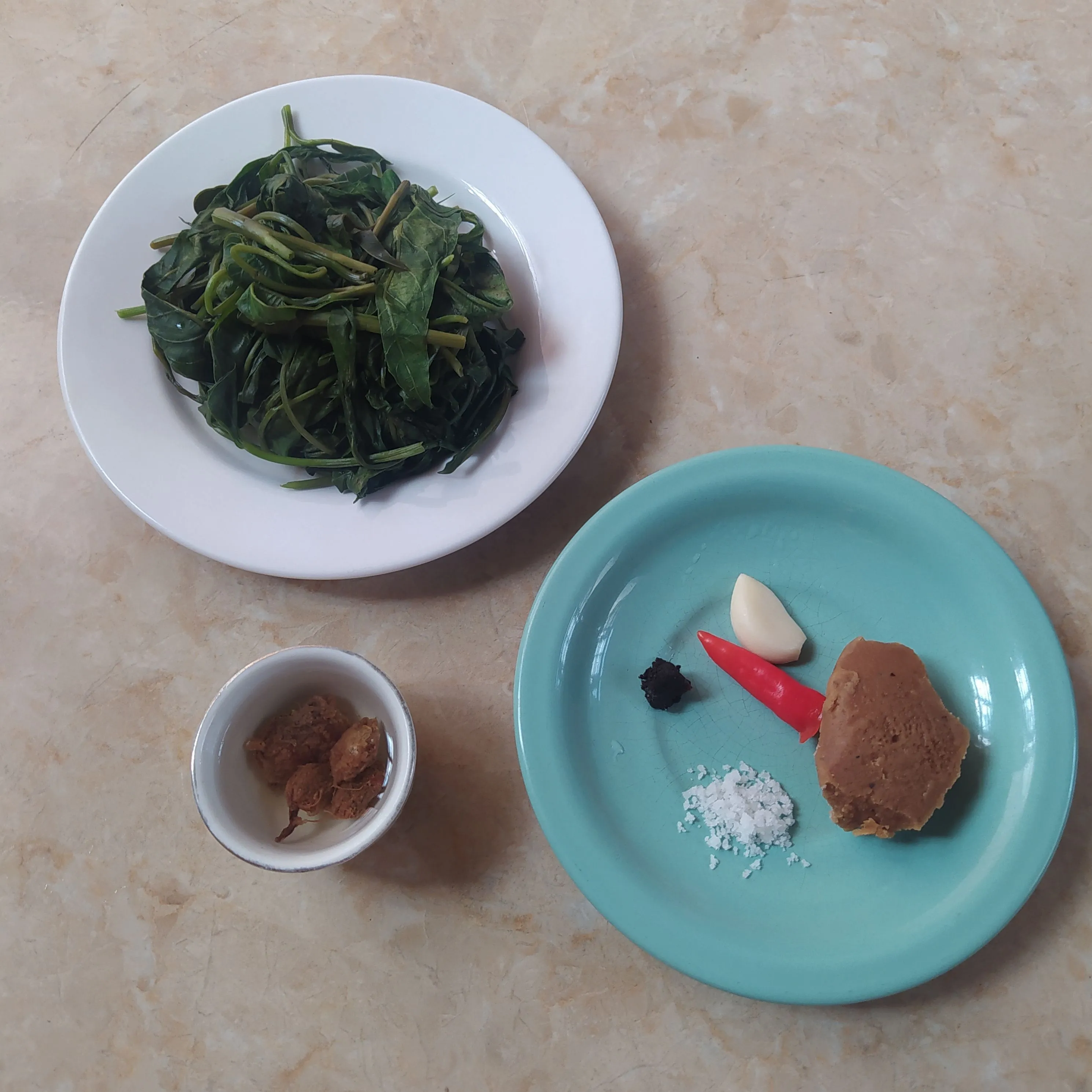Step 1 Plecing Kangkung Khas Jawa