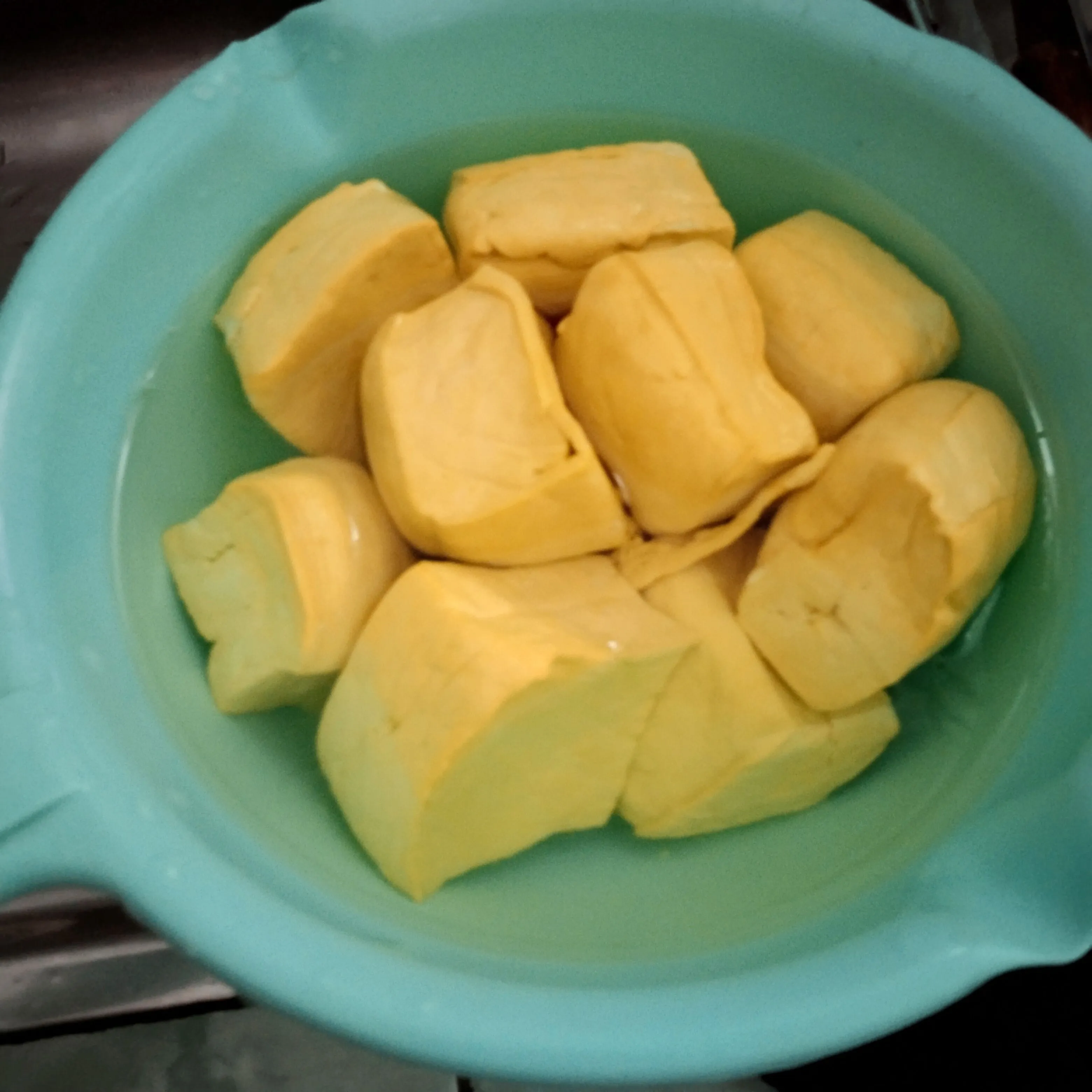 Step 1 Pepes Tahu Tanpa Daun