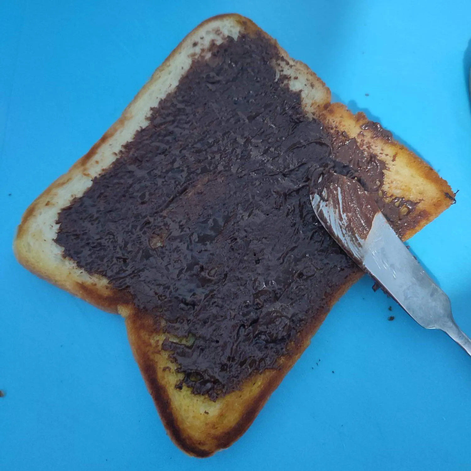 Step 4 Roti Bakar Coklat Kacang