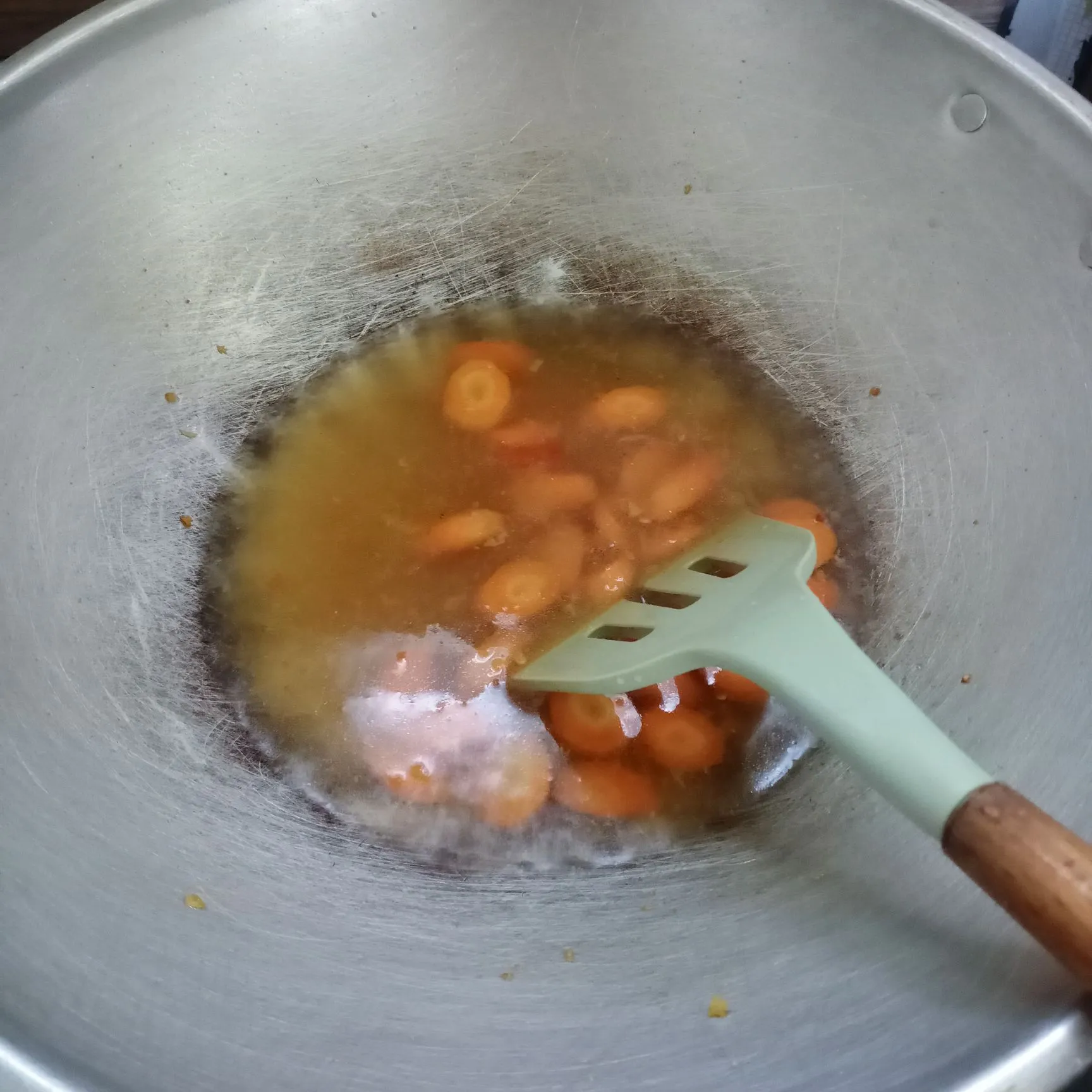 Step 4 Tumis Wortel Kol Sawi Hijau