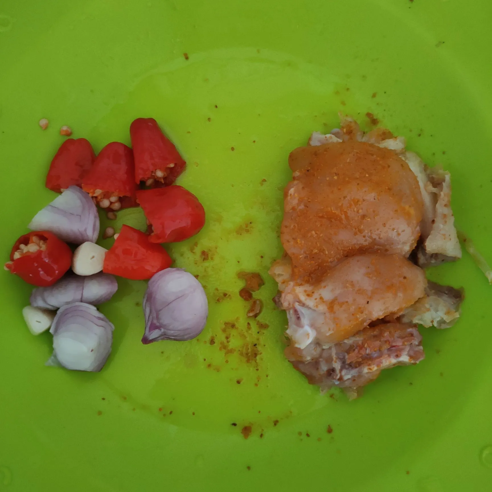 Step 1 Ayam Tumbuk