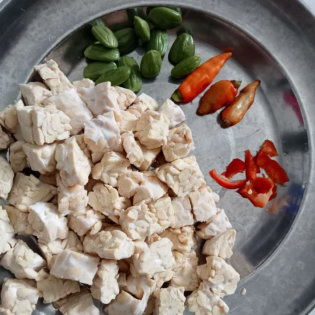 Step 1 Tempe Kuah Santan