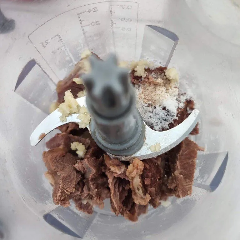 Step 1 Semur Bola Empal Daging Tahu Goreng