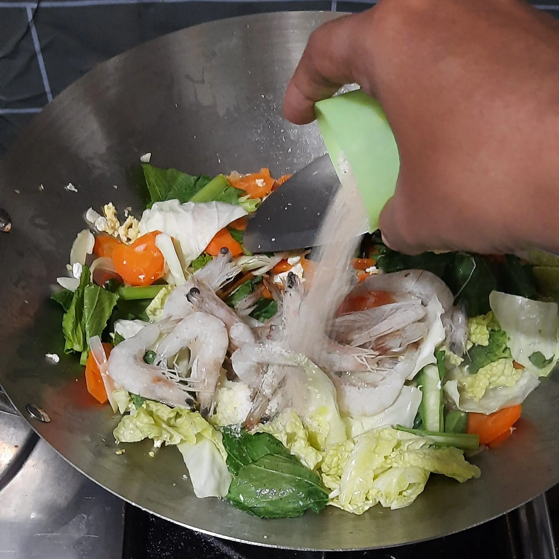 Step 3 Capcay Udang