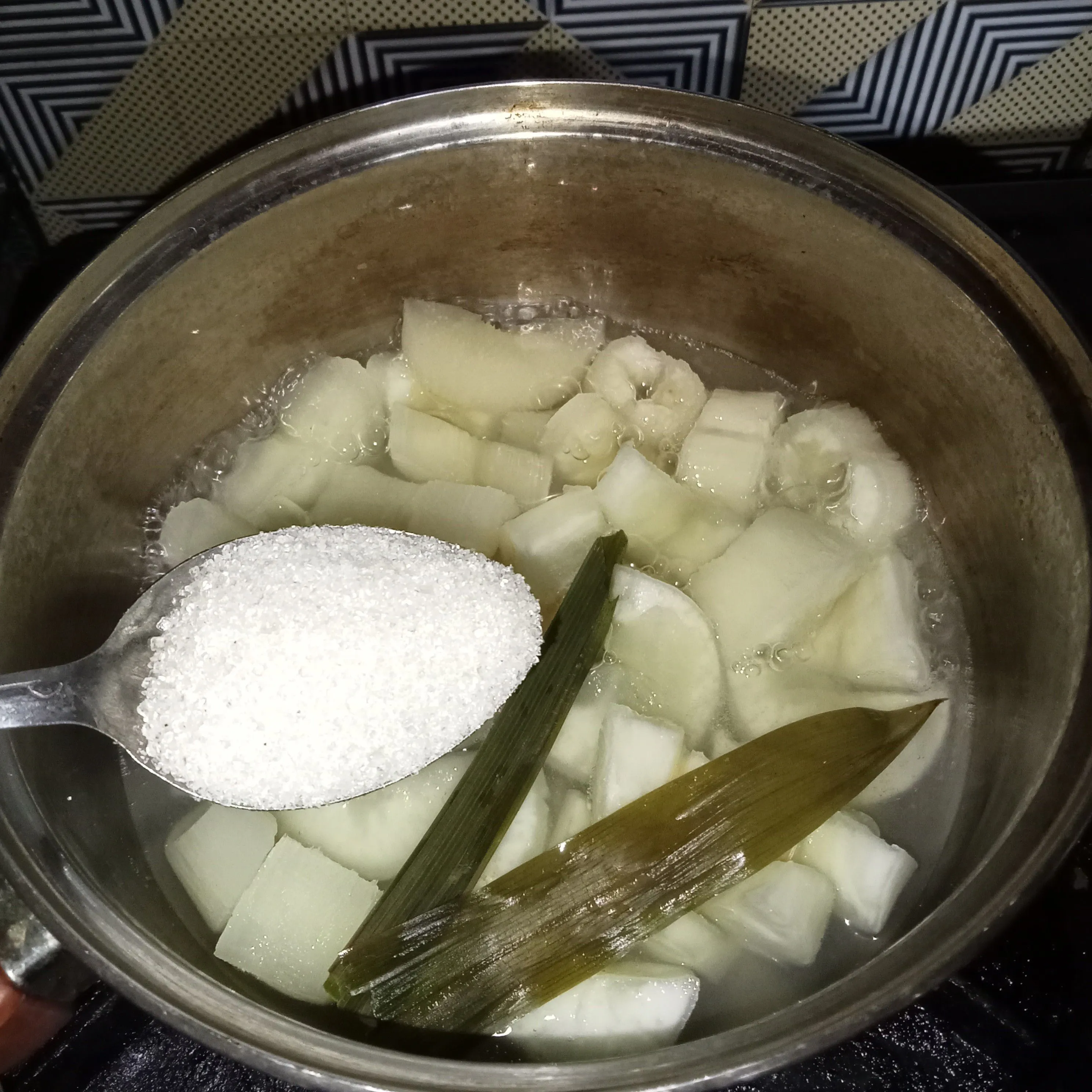 Step 3 Singkong Keju Creamy