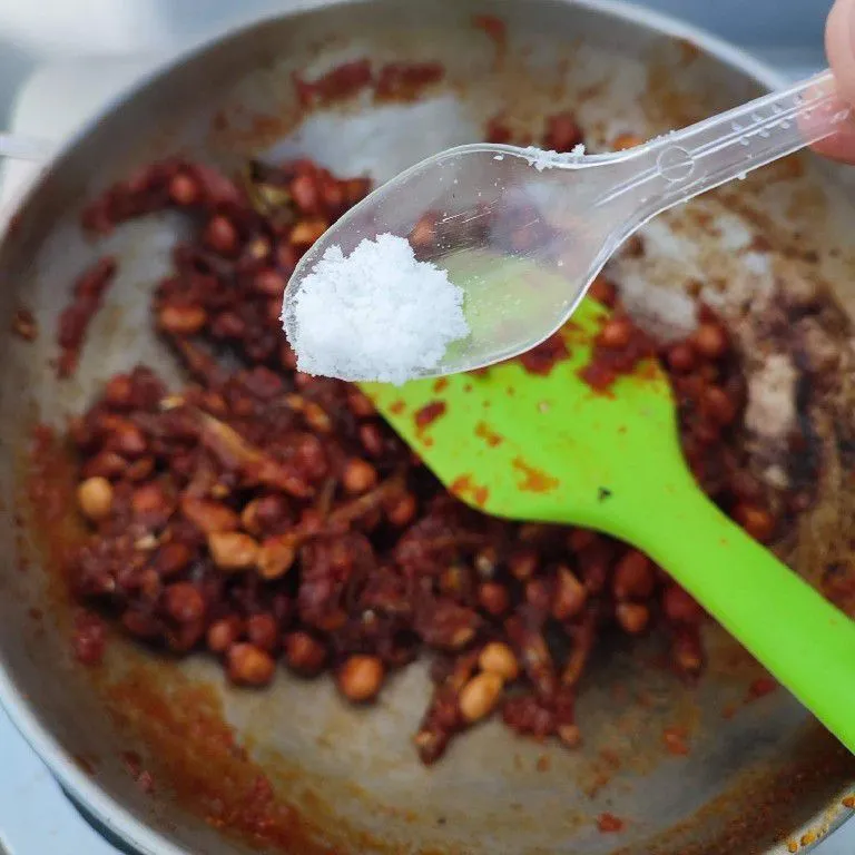 Step 6 Kering Teri Kacang Pedas Manis