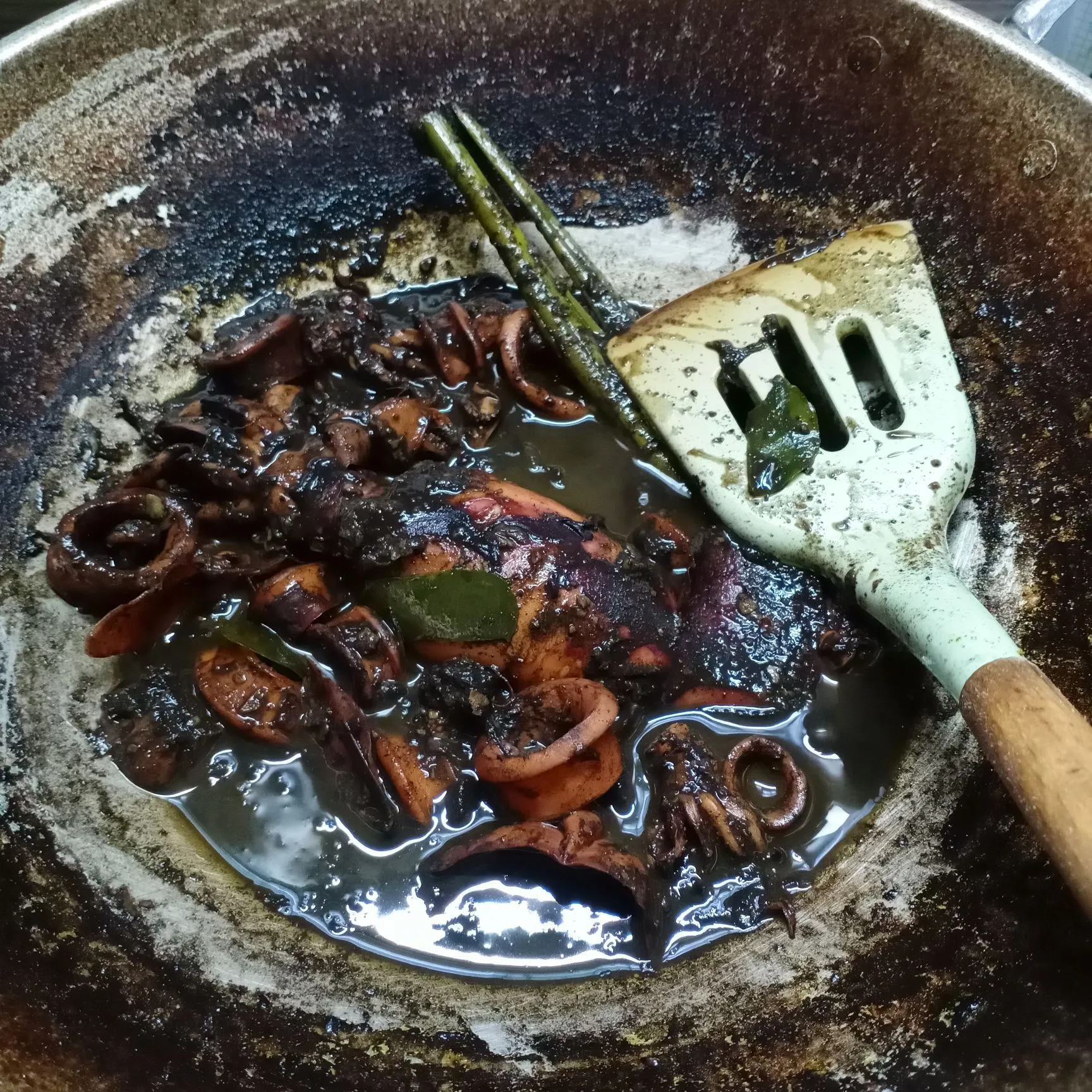 Step 7 Cumi Hitam Bumbu Kemiri