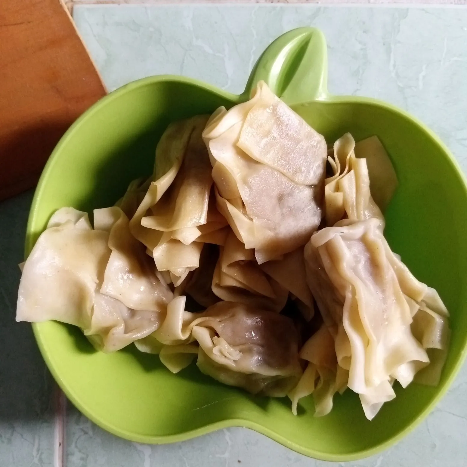 Step 1 Pangsit Goreng