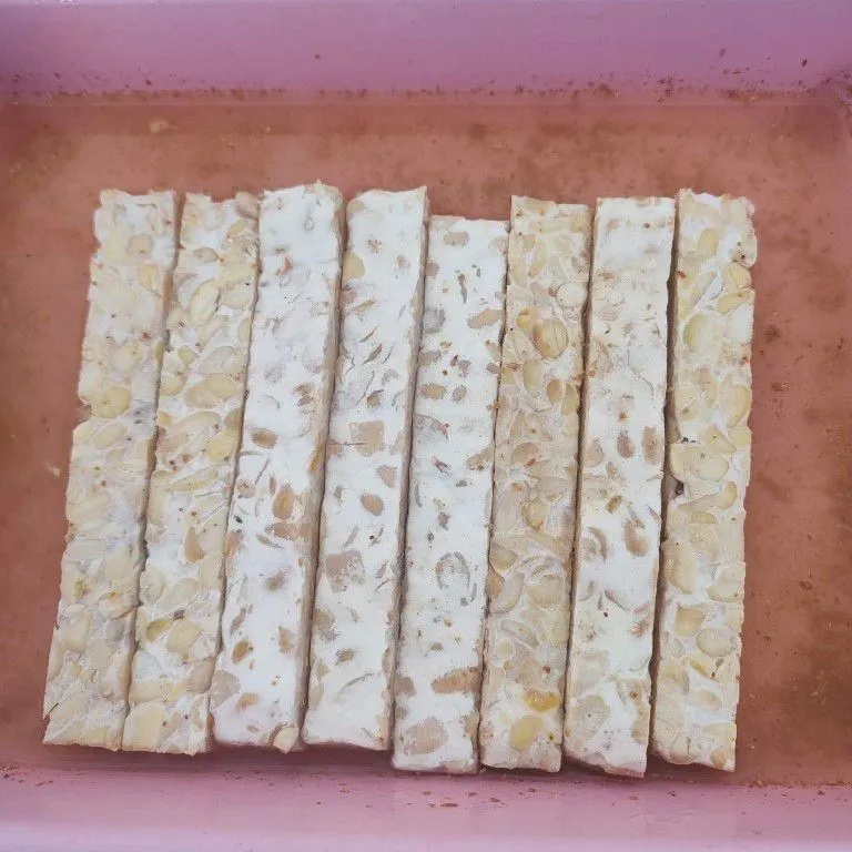 Step 3 Crispy Long Tempeh Stick