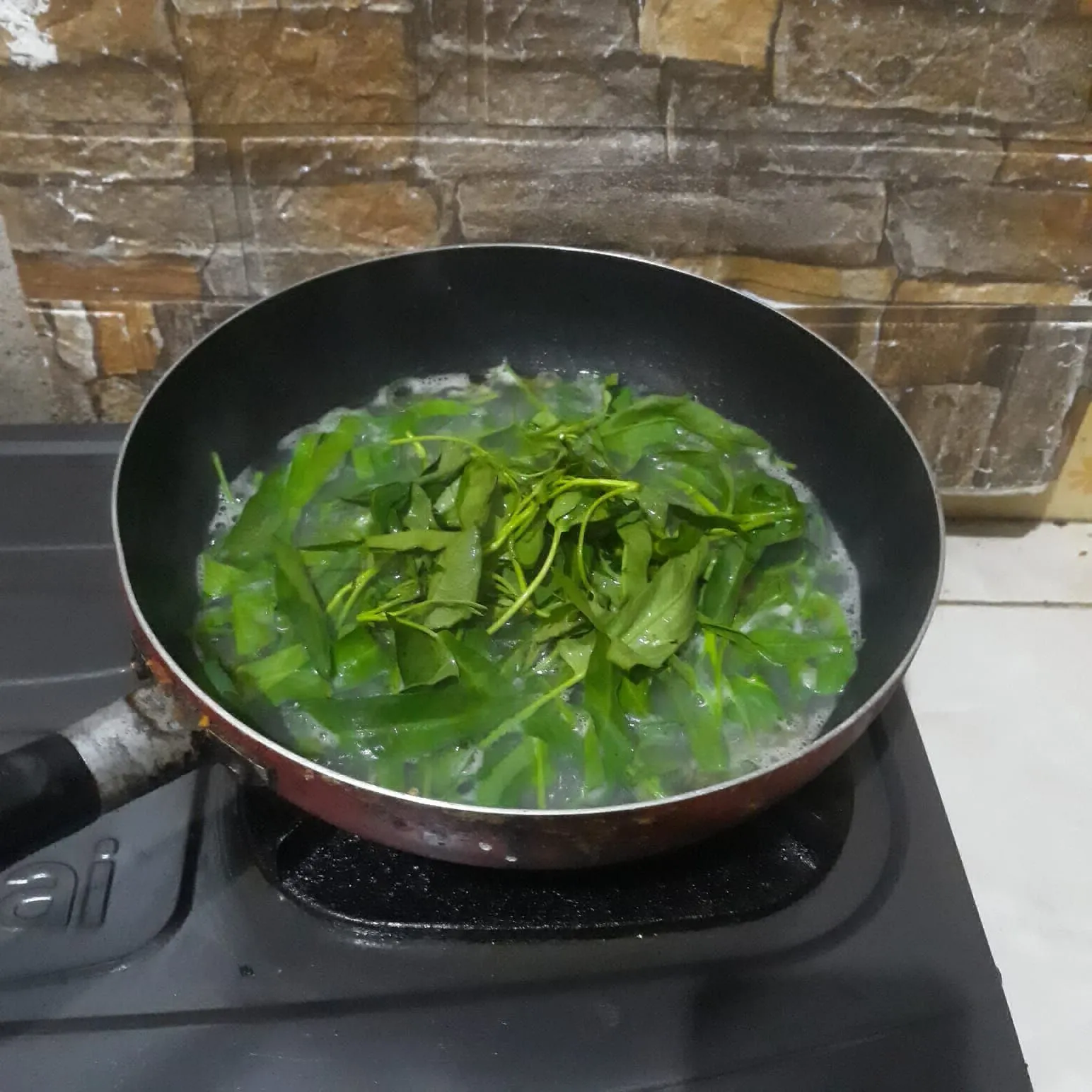Step 4 Bobor Kangkung