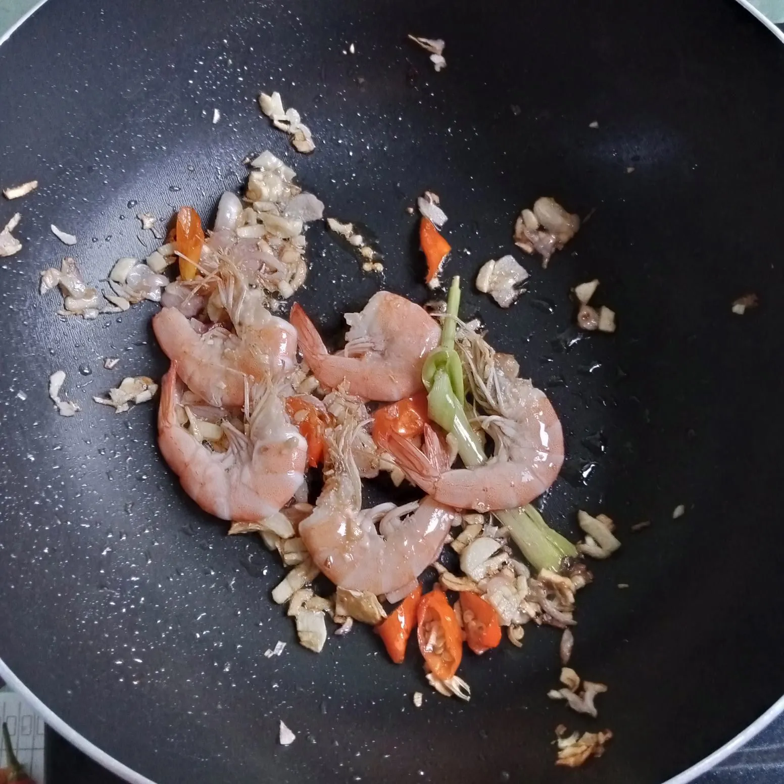 Step 4 Tumis Taoge Tempe Udang