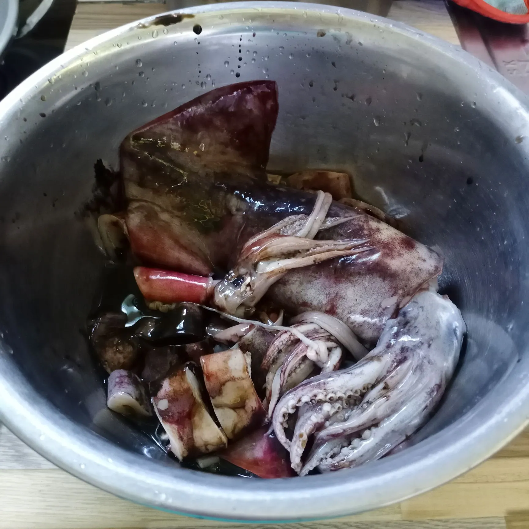 Step 1 Cumi Hitam Bumbu Kemiri