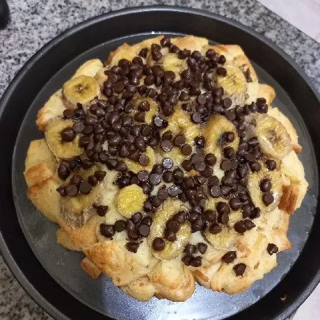 Step 7 Pizza Roti Pisang Cokelat Keju