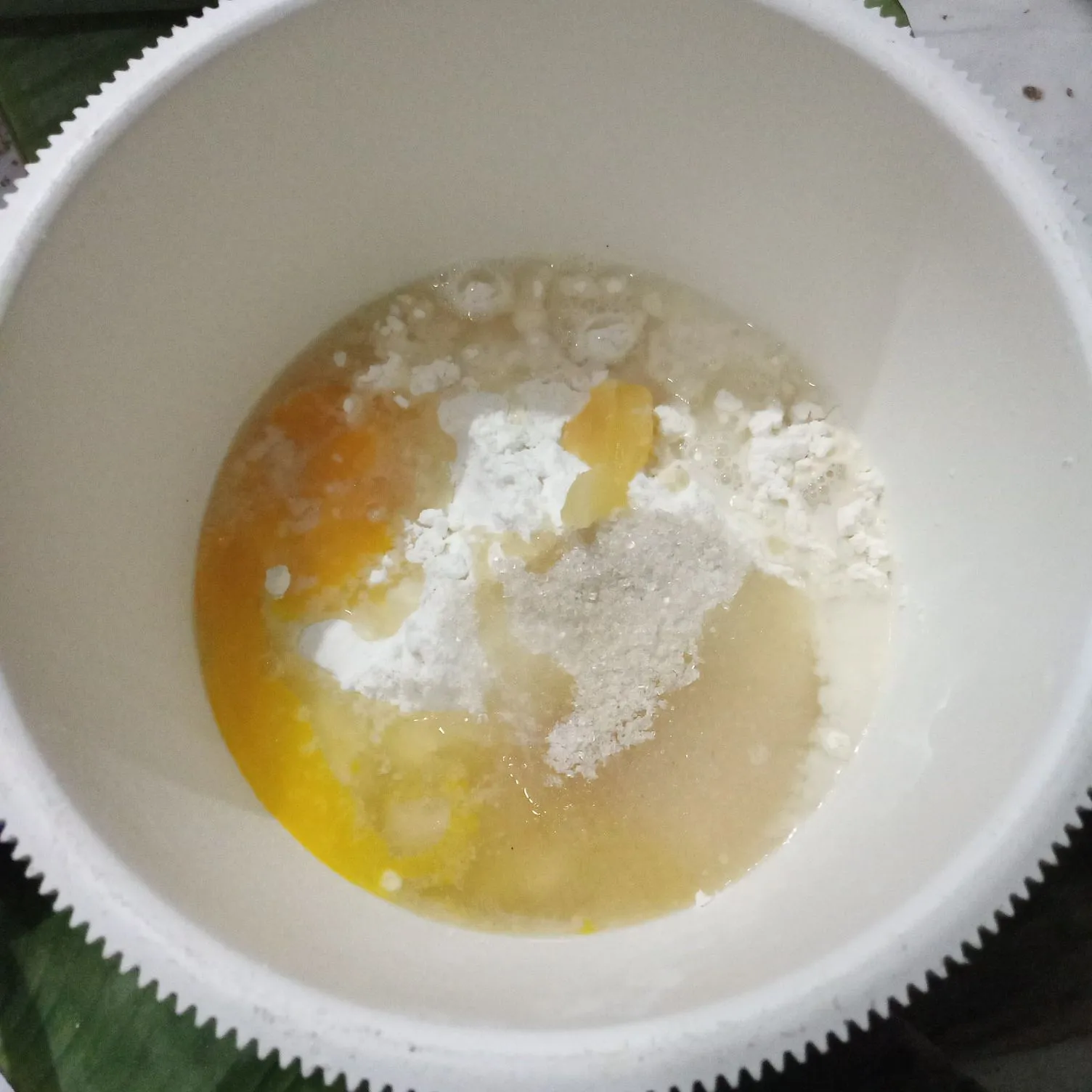 Step 2 Bolu Kukus Air Kelapa