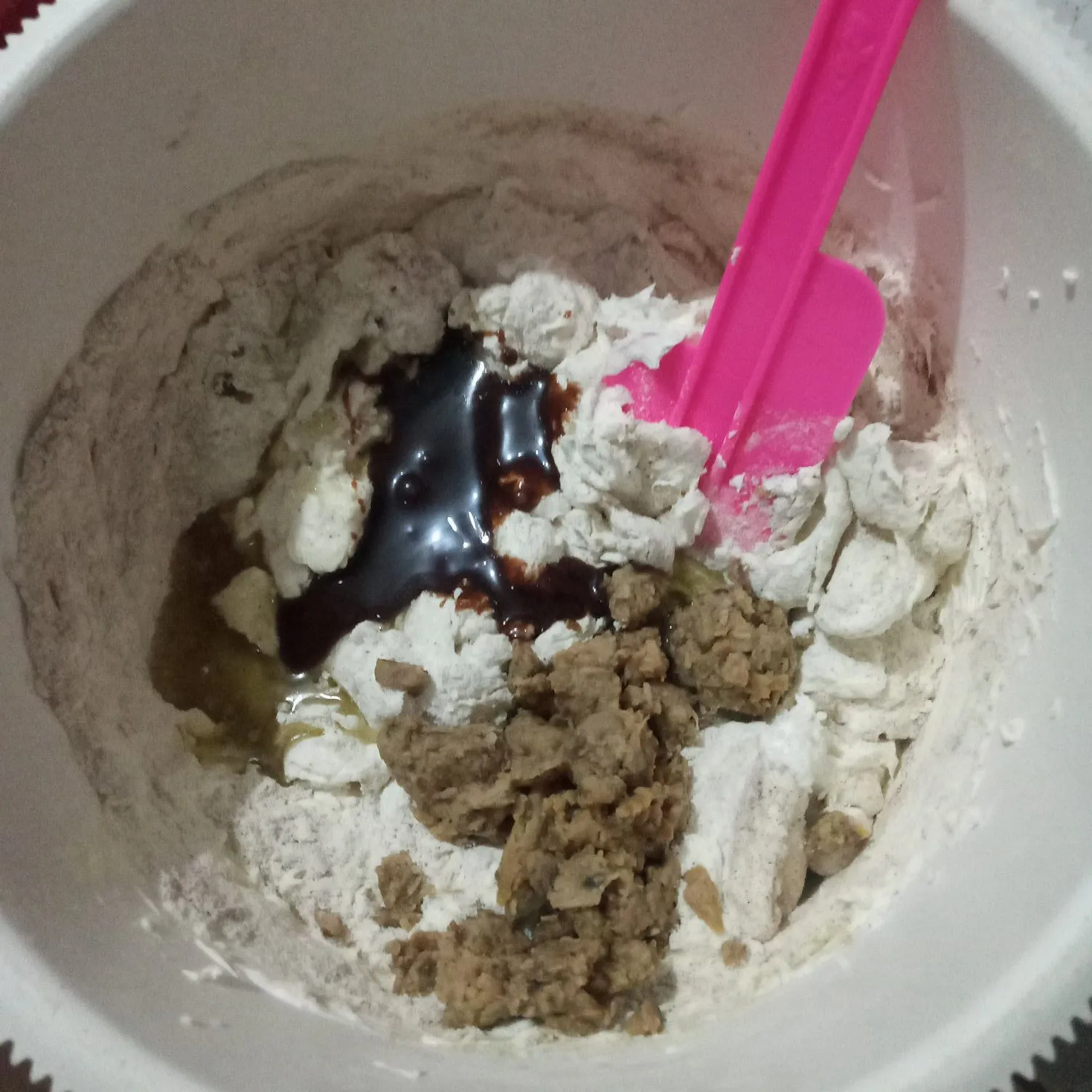 Step 3 Bolu Kukus Kulit Pisang ChocoChips
