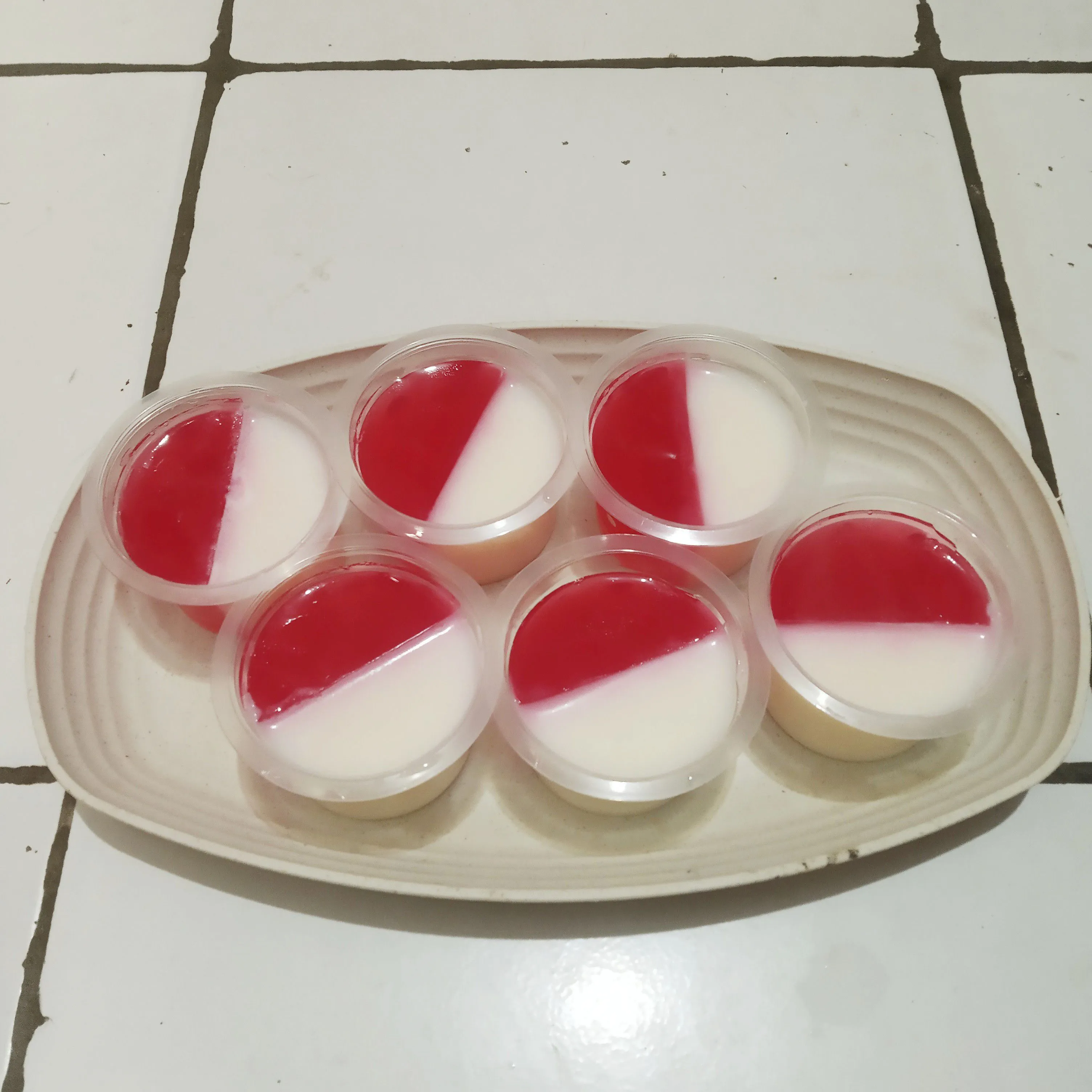Step 5 Puding Merah Putih