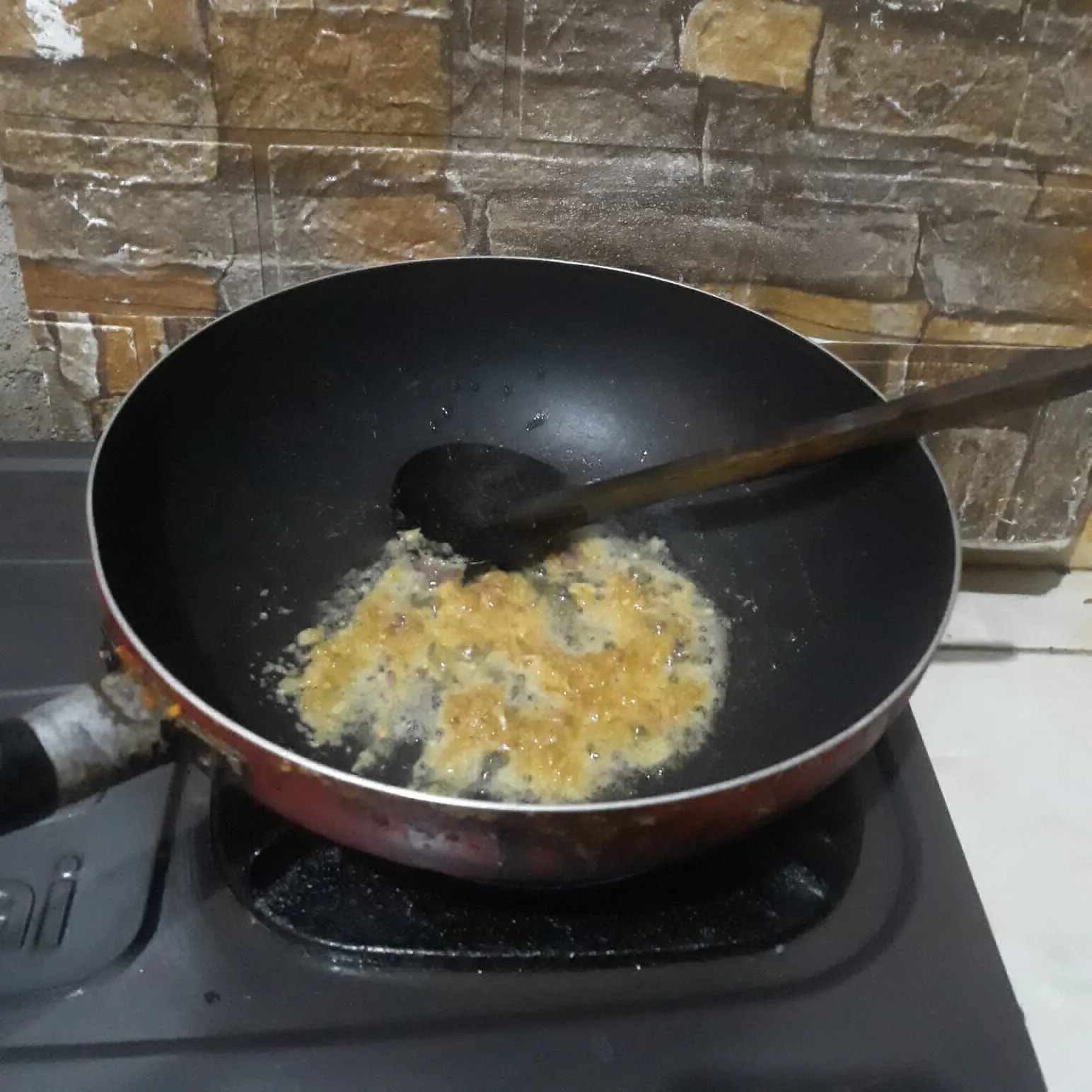Step 2 Bobor Kangkung