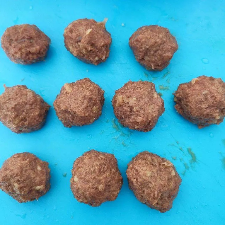 Step 3 Semur Bola Empal Daging Tahu Goreng