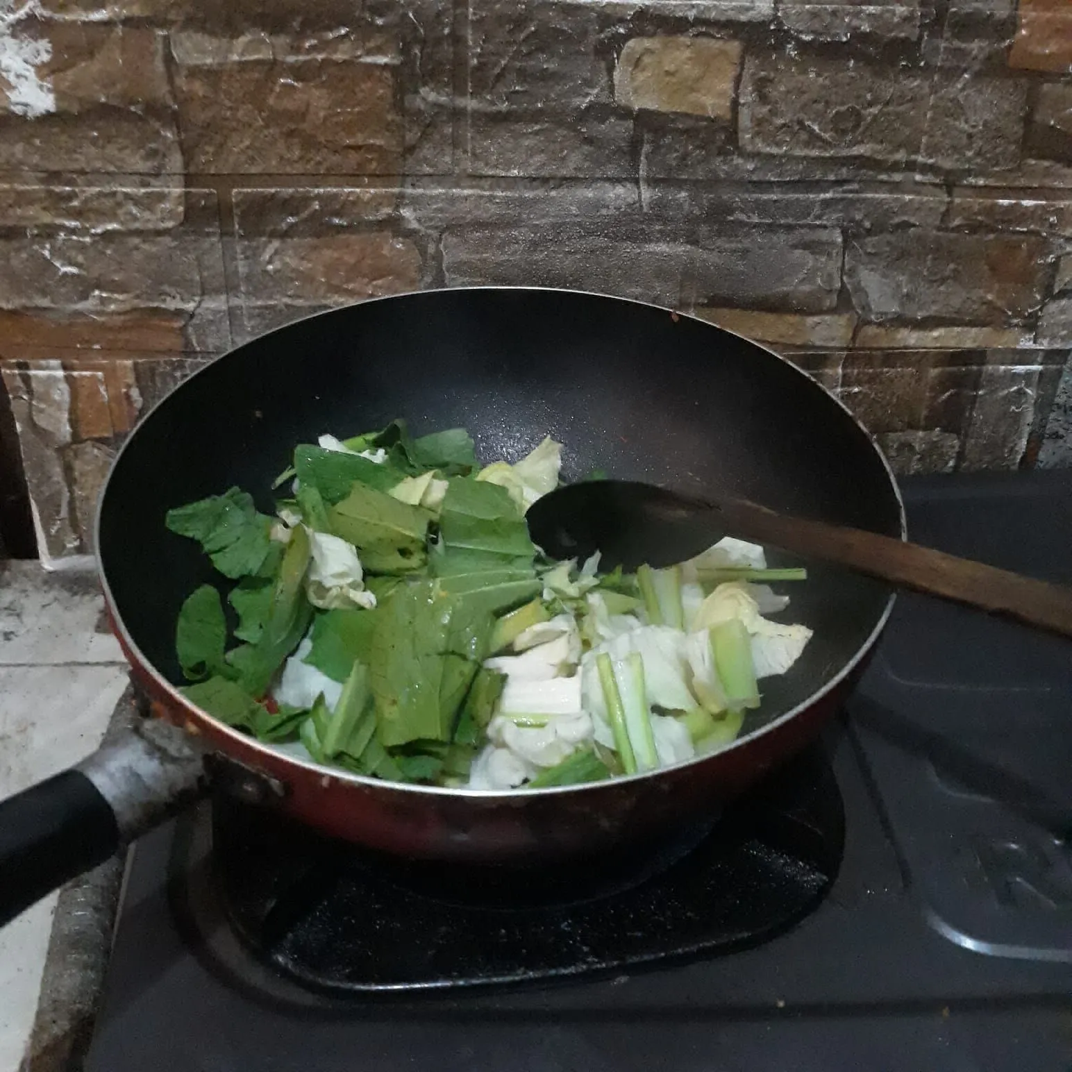 Step 4 Tumis Sawi Kol Labu Siam