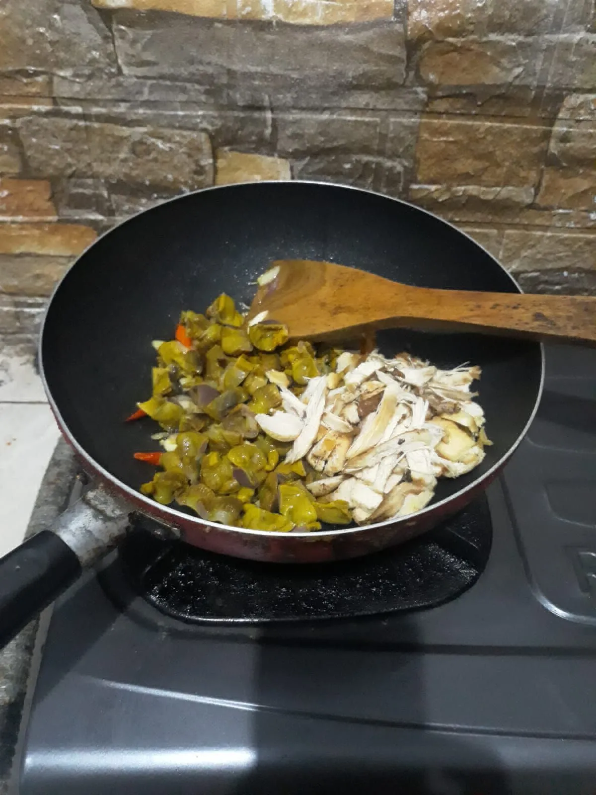 Step 4 Tumis Ampela Ayam Suwir