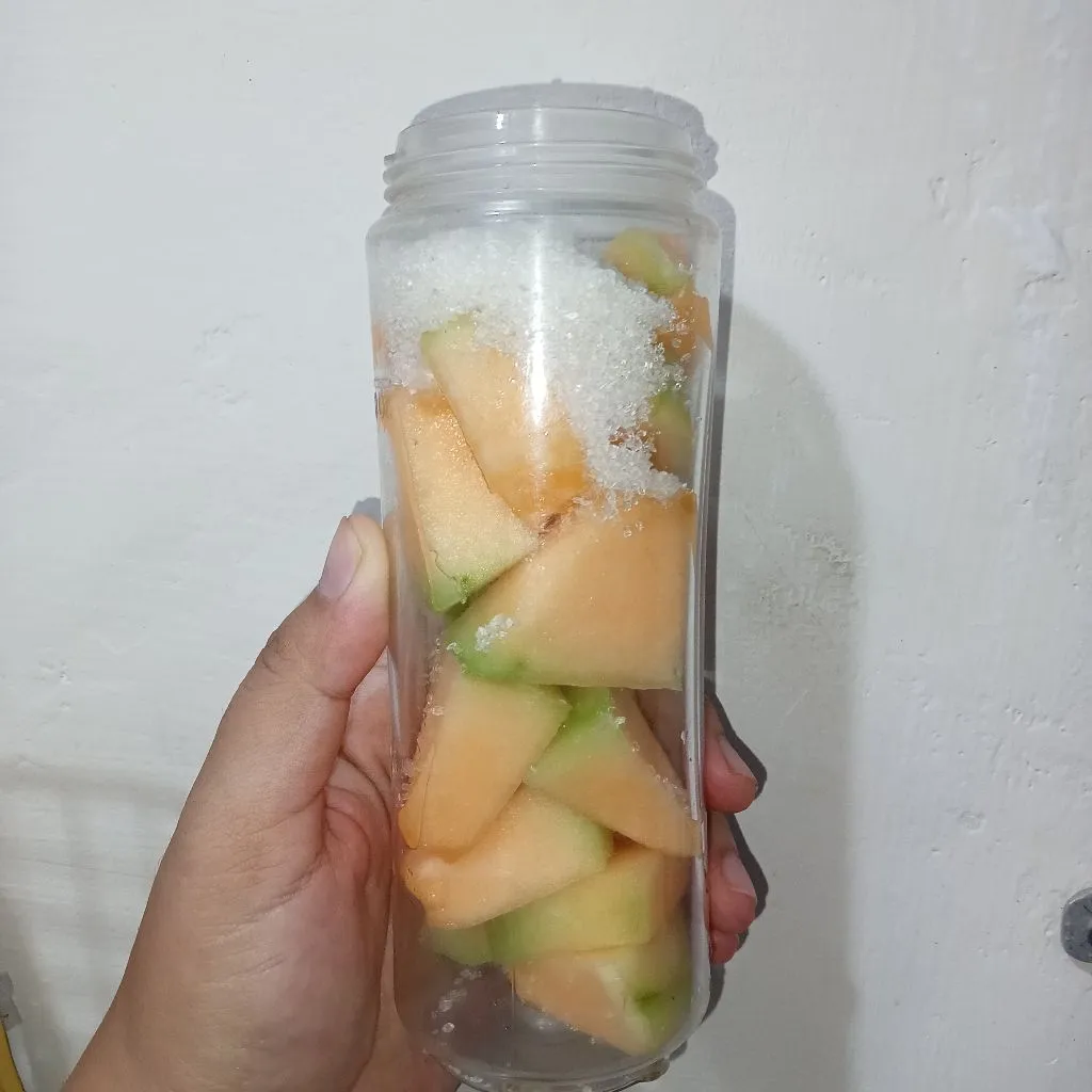 Step 3 Rock Melon Jus (Cantaloupe Juice)