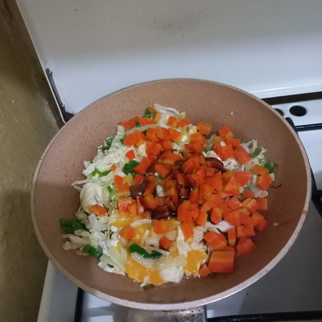 Step 5 Nasi Goreng Sayuran & Nori
