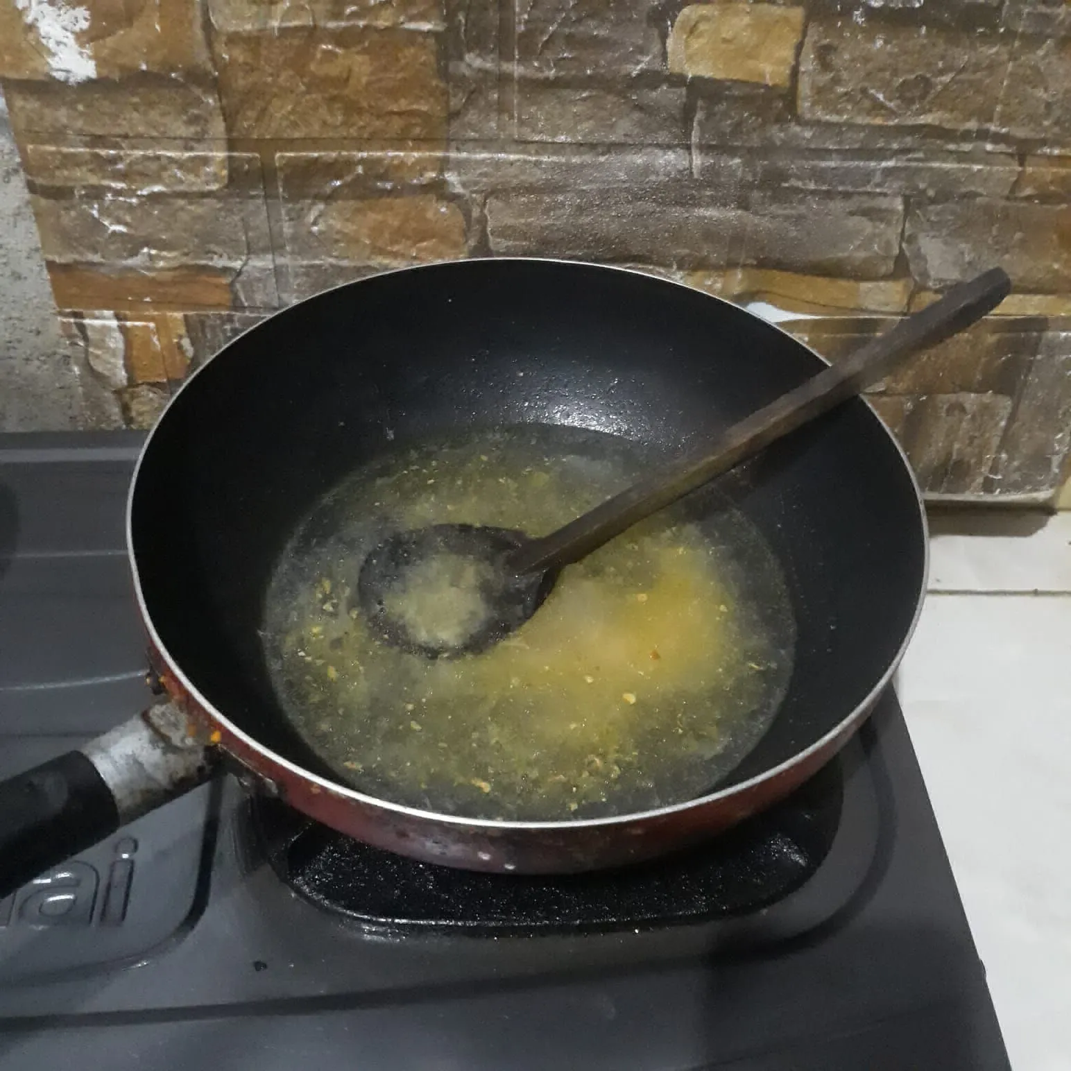 Step 3 Bobor Kangkung