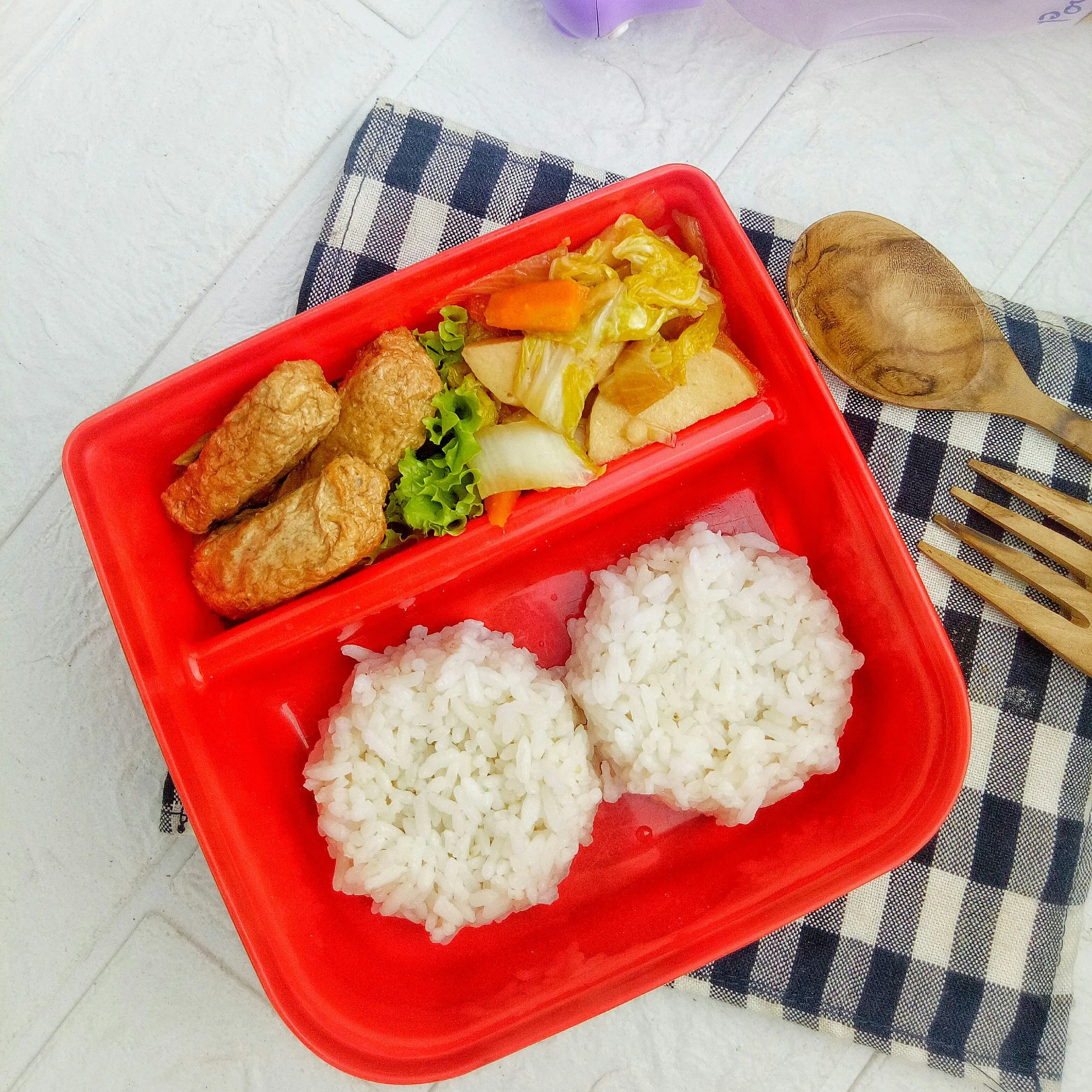 Step 6 Cah Sawi Putih Bekal Sekolah