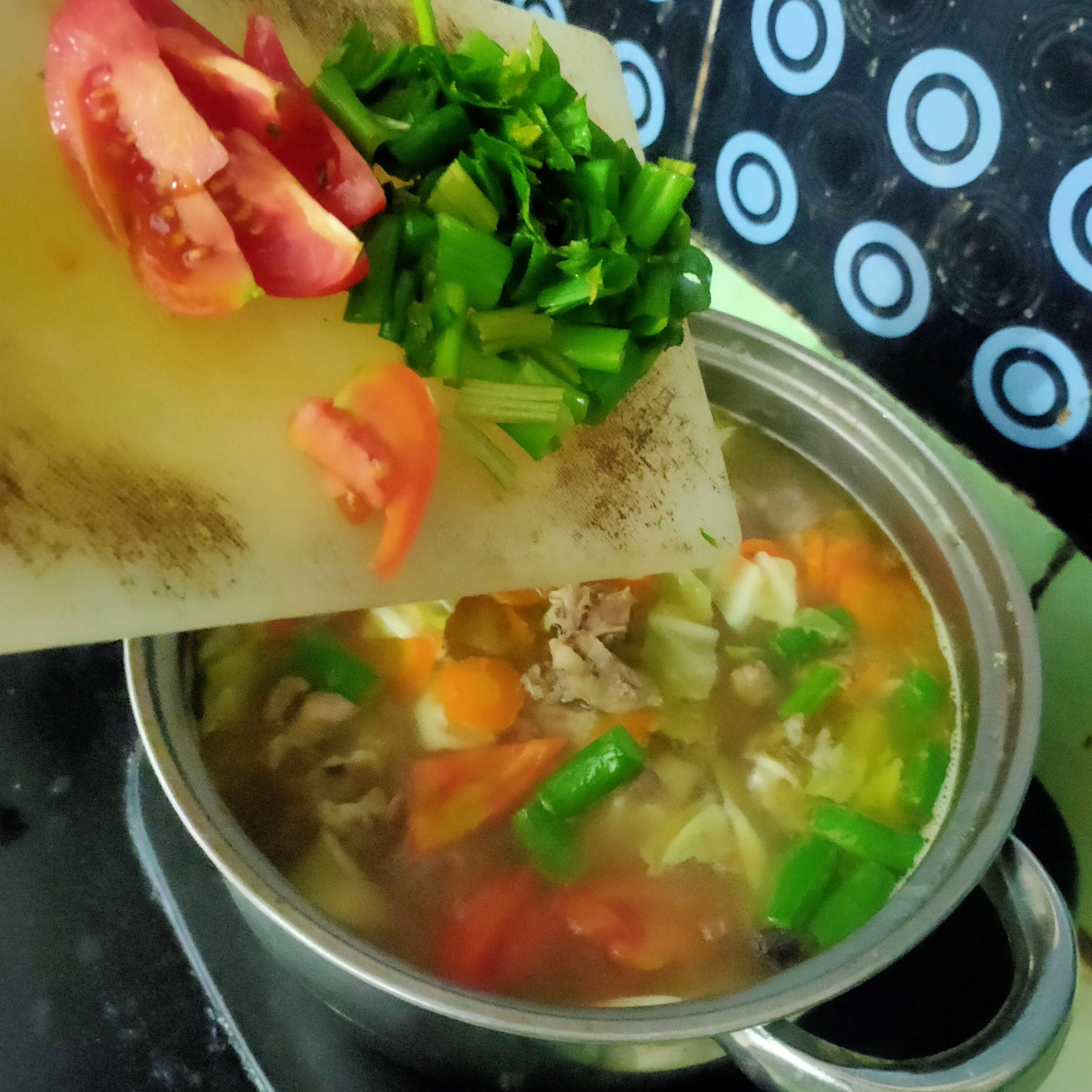 Step 5 Sop sayur daging kambing