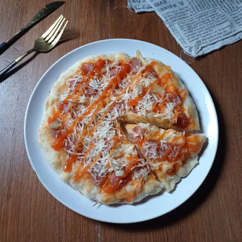 Pizza Sosis Teflon