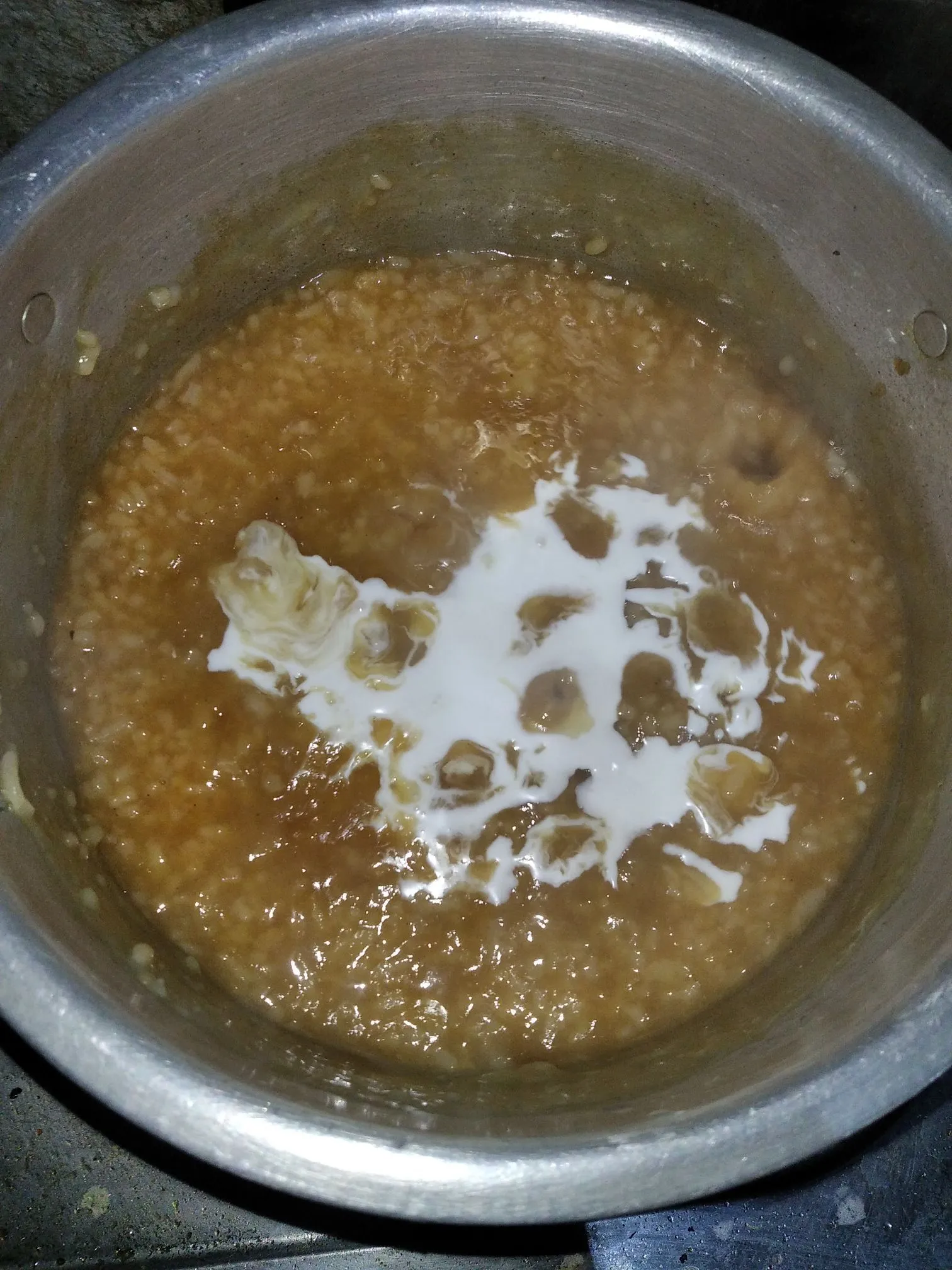 Step 4 Bubur Nasi Merah Putih