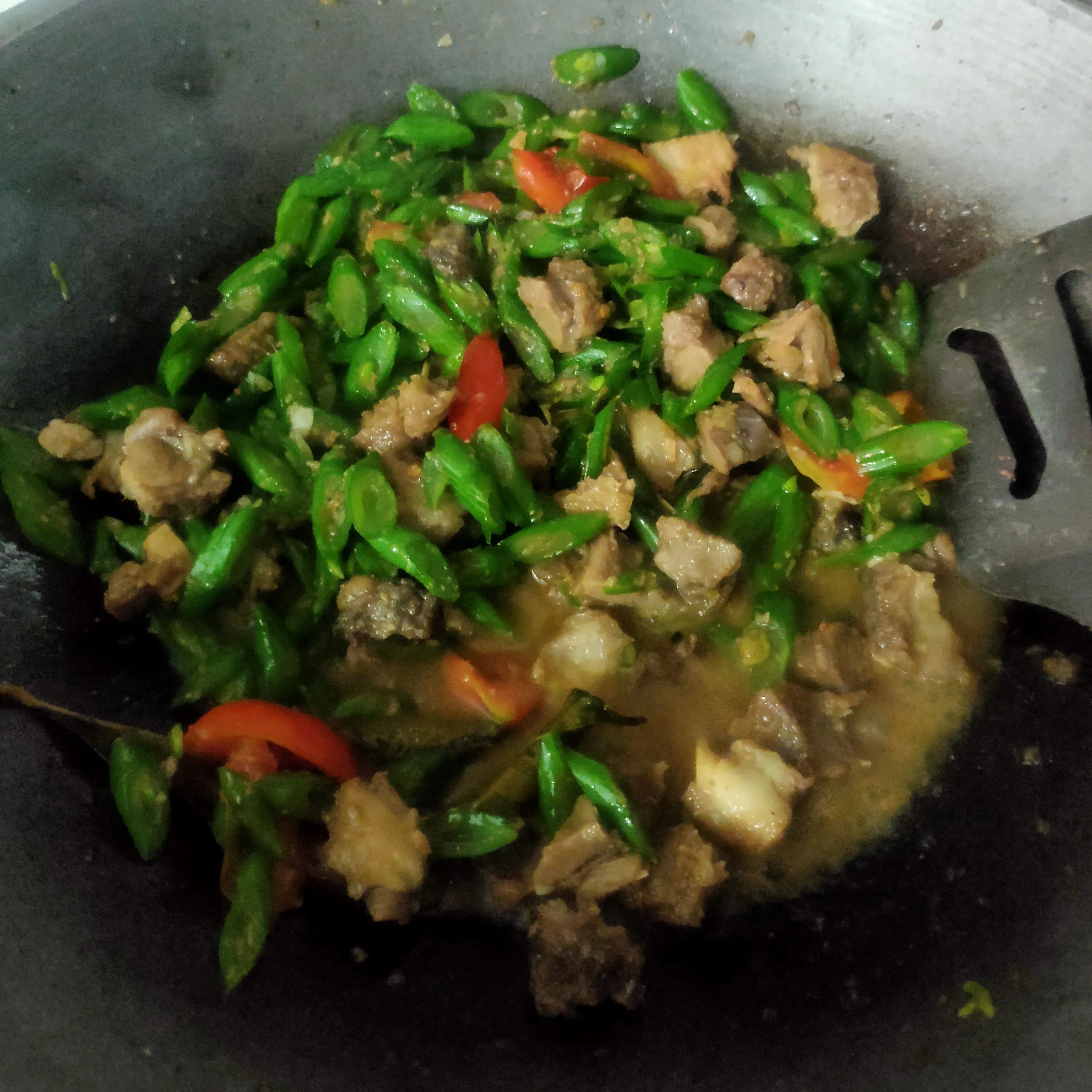 Step 6 Tumis Buncis Daging Kambing