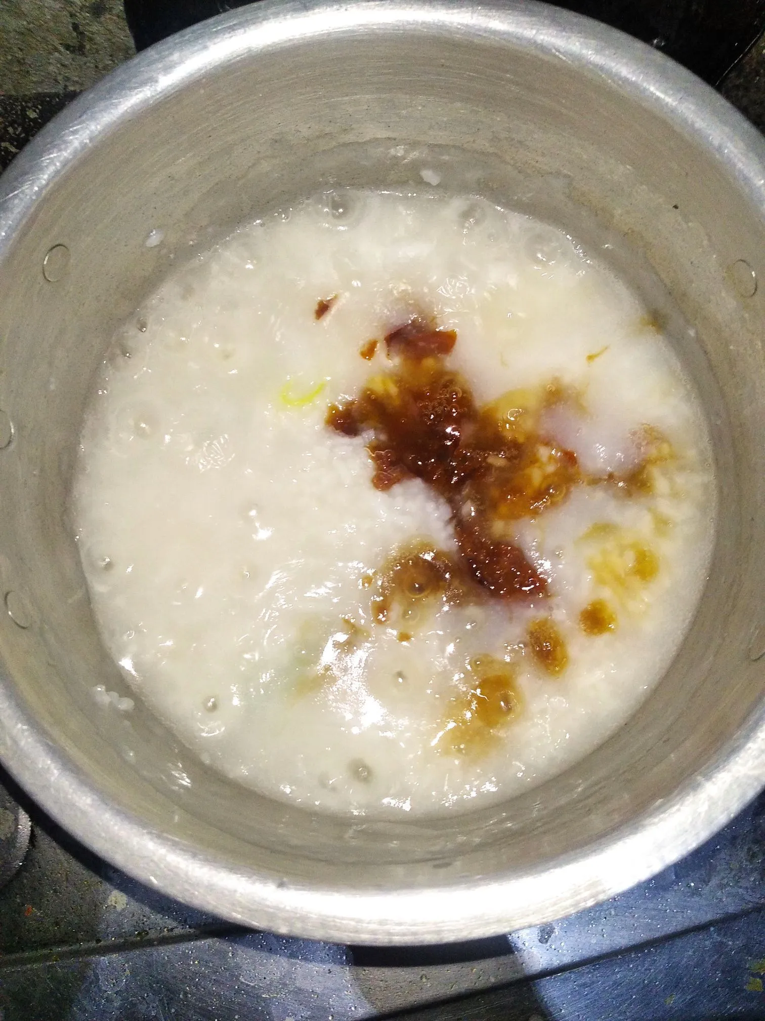 Step 3 Bubur Nasi Merah Putih