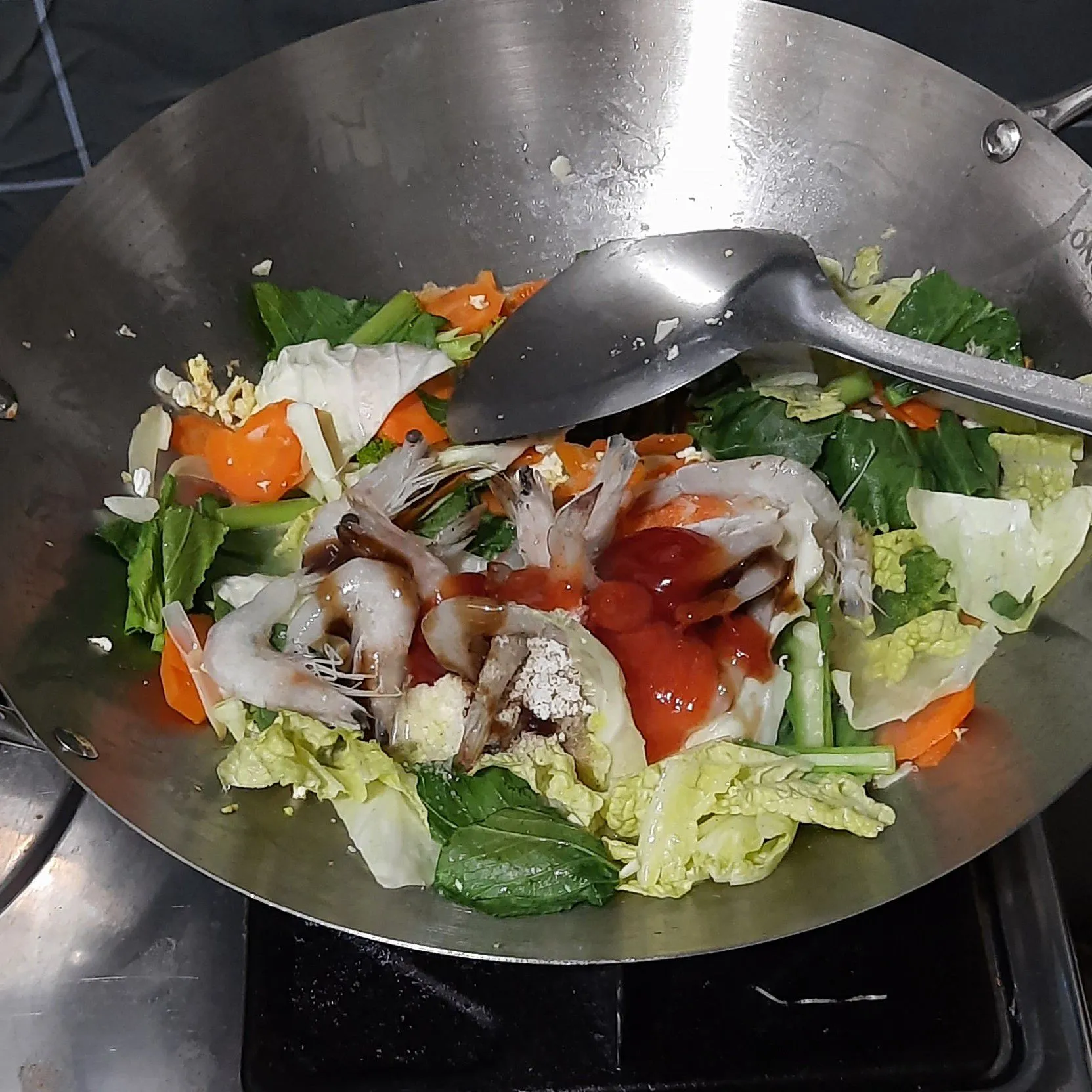 Step 4 Capcay Udang