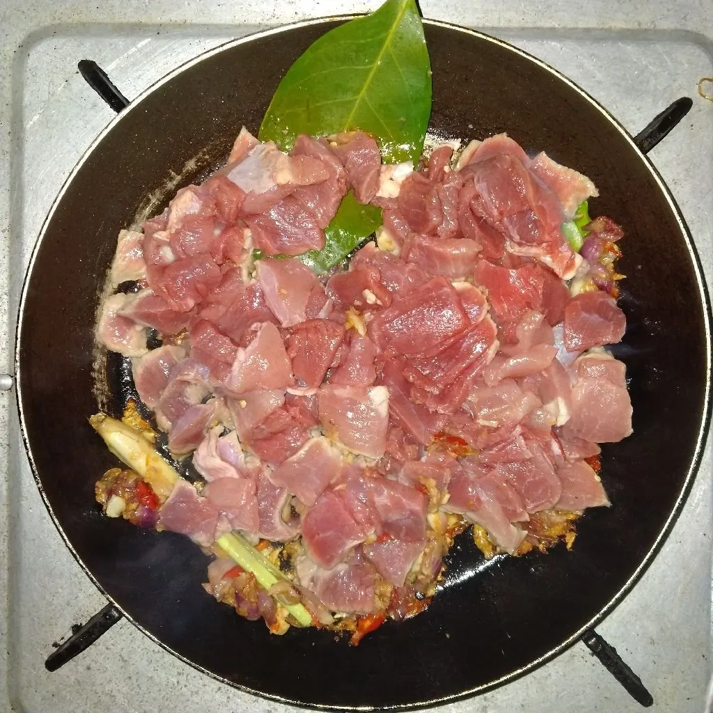 Step 4 Krengsengan Daging Sapi Paru Pedas