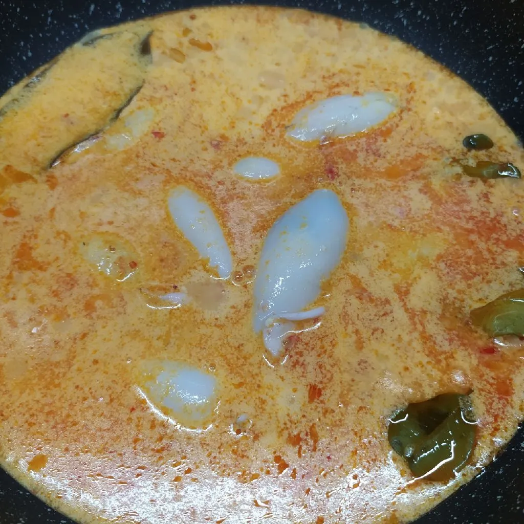 Step 5 Gulai Cumi Isi Tahu