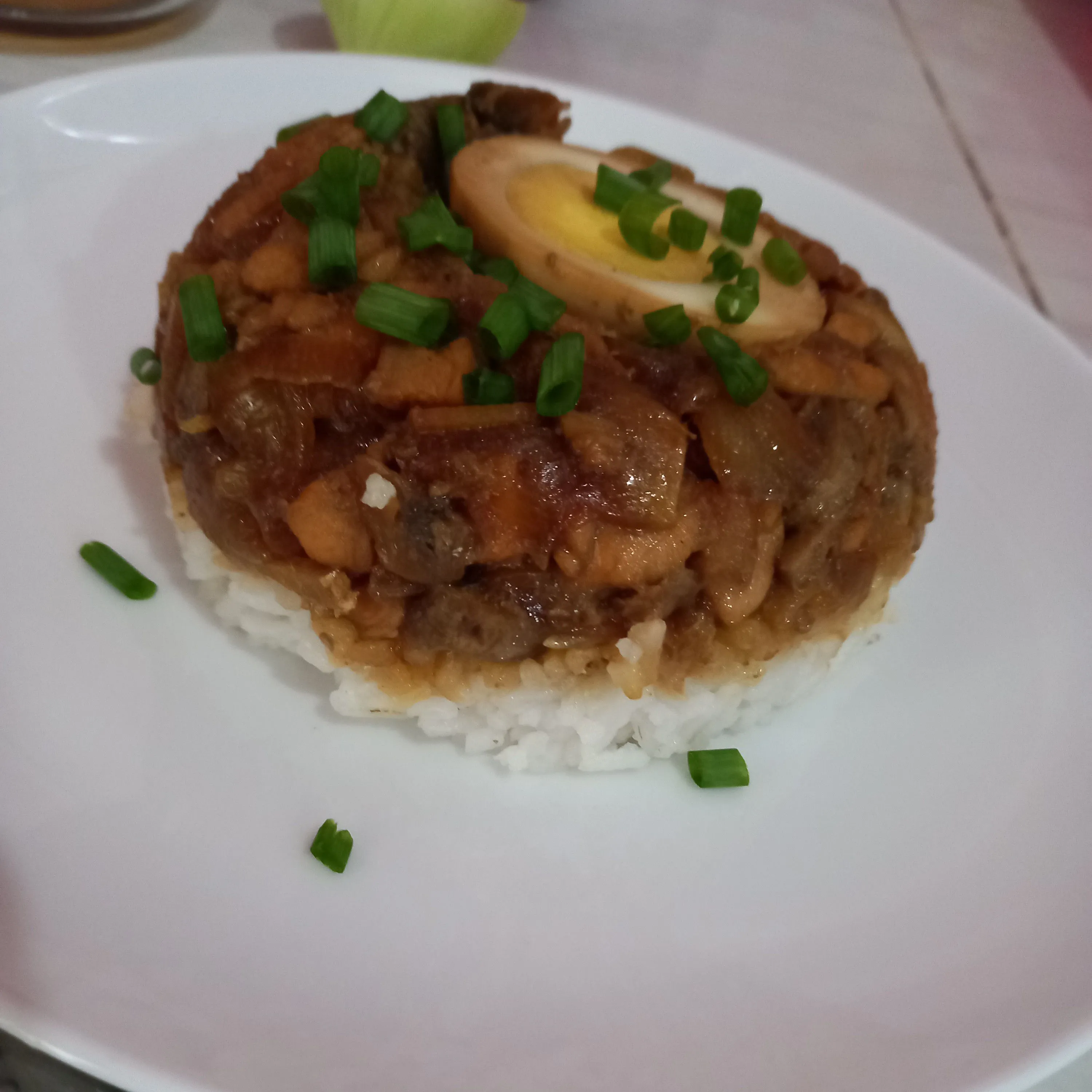 Step 7 Nasi Tim Ayam Jamur