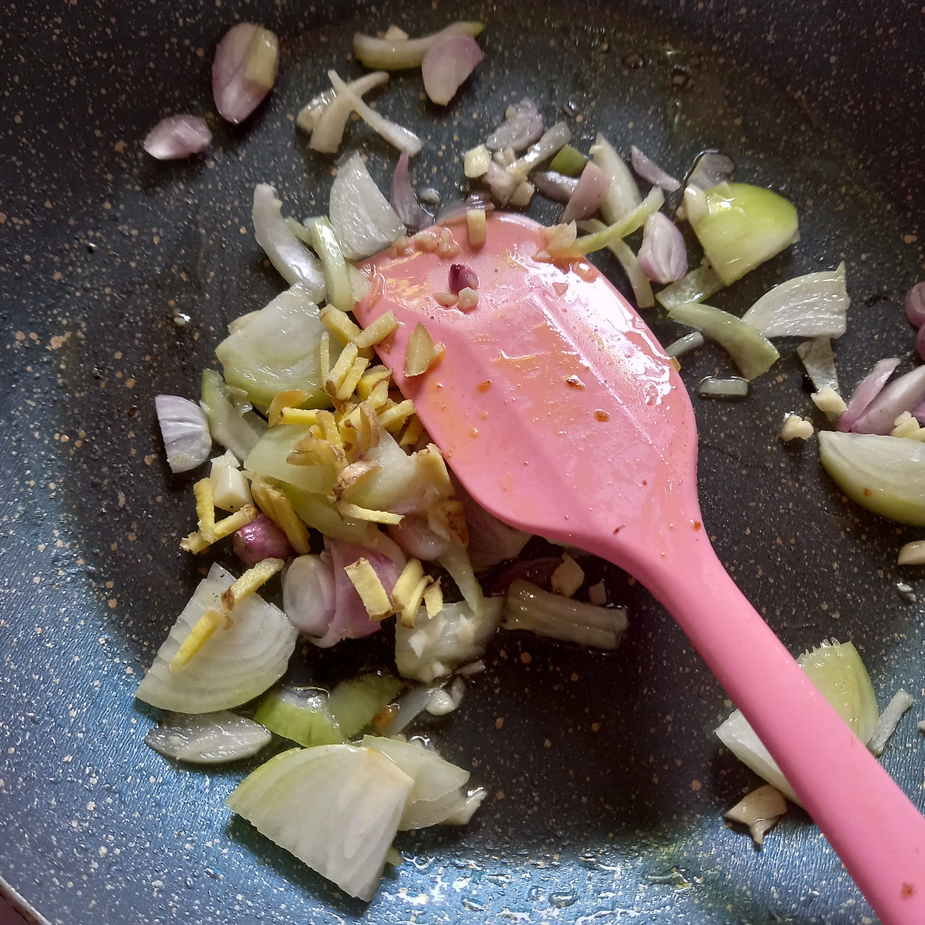 Step 1 Nasi Tim Ayam Jamur
