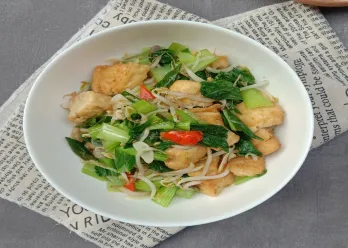 Tumis Pokcoy Tahu Kecap