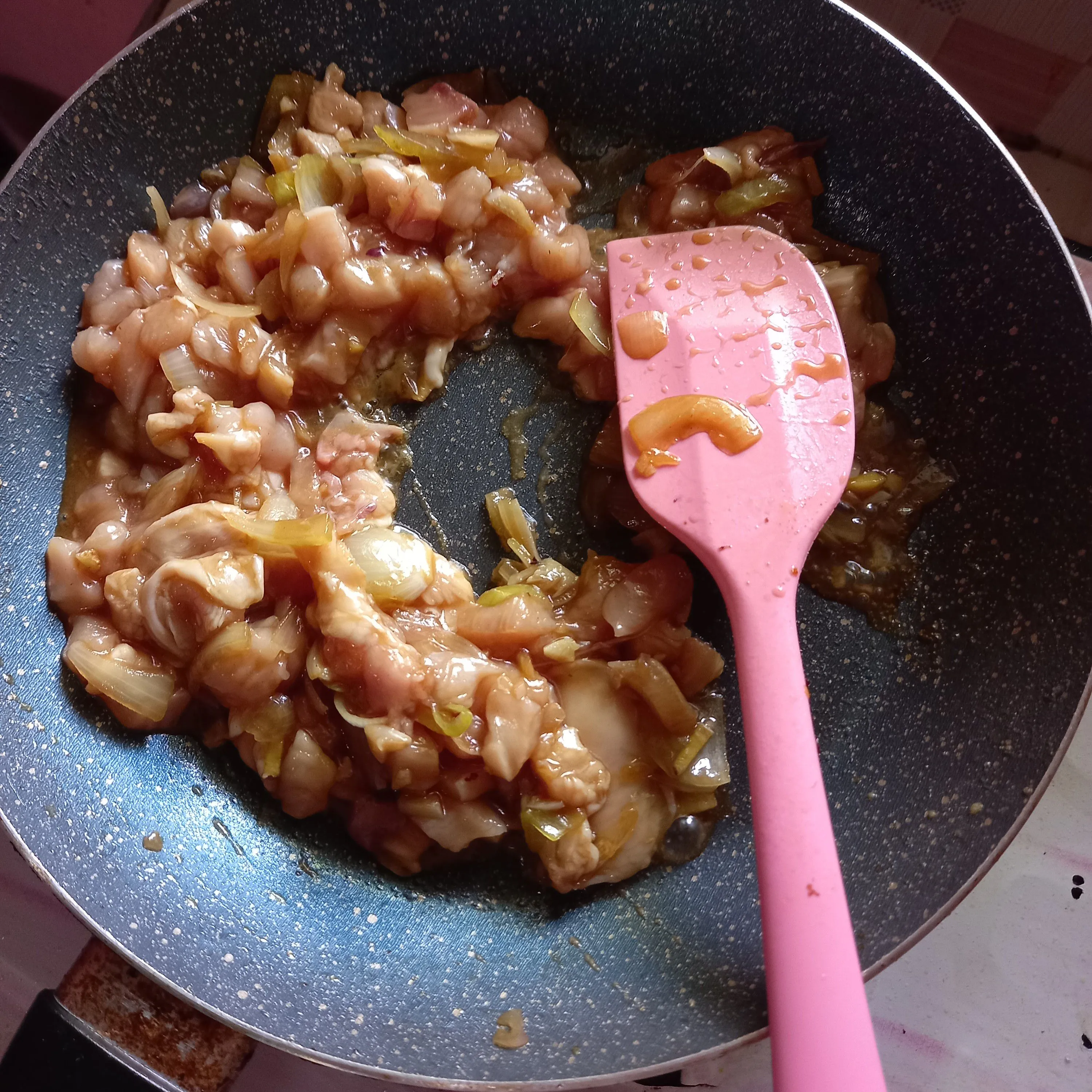Step 3 Nasi Tim Ayam Jamur